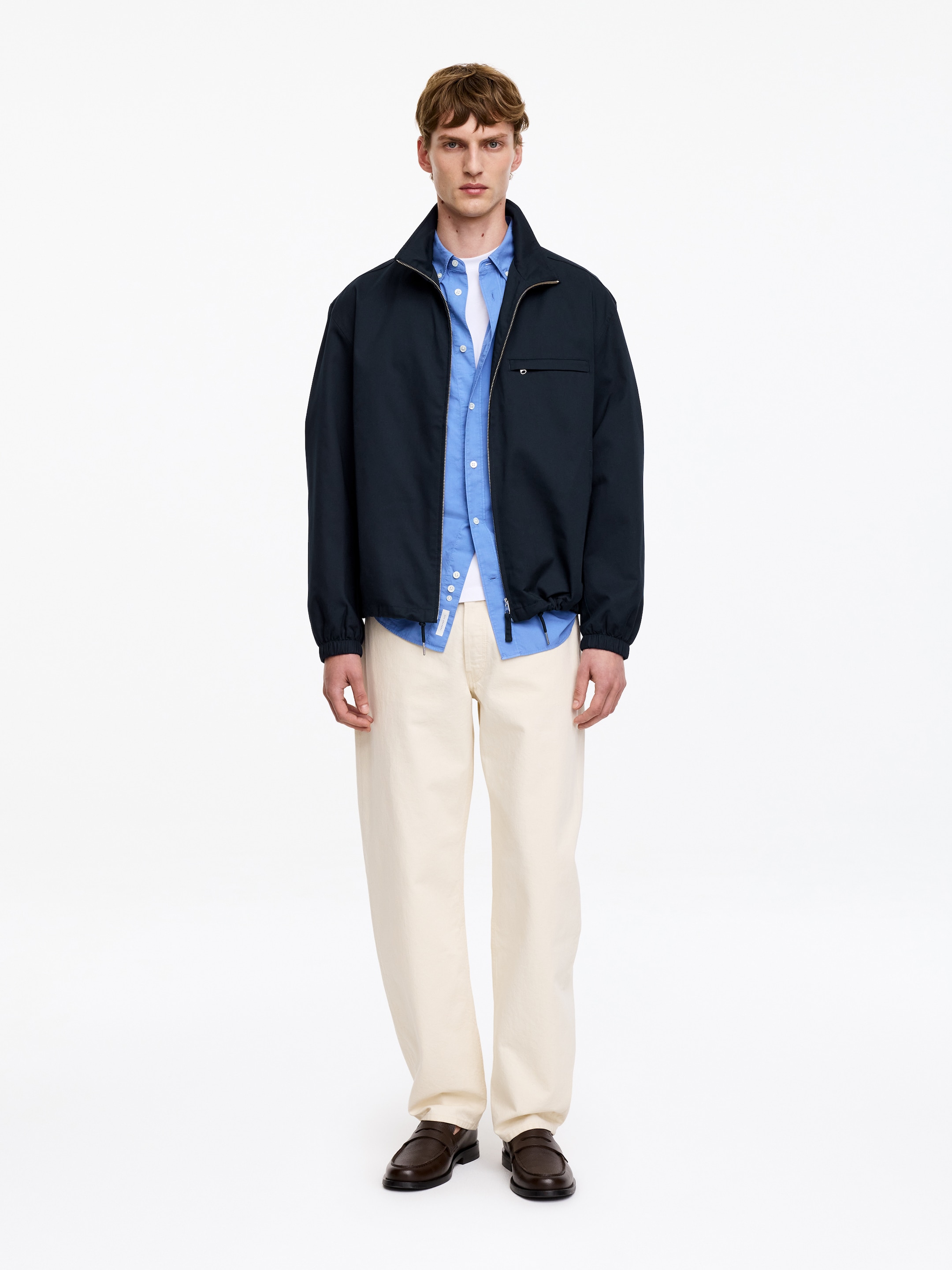 Boxy Jacket-Blue-19659