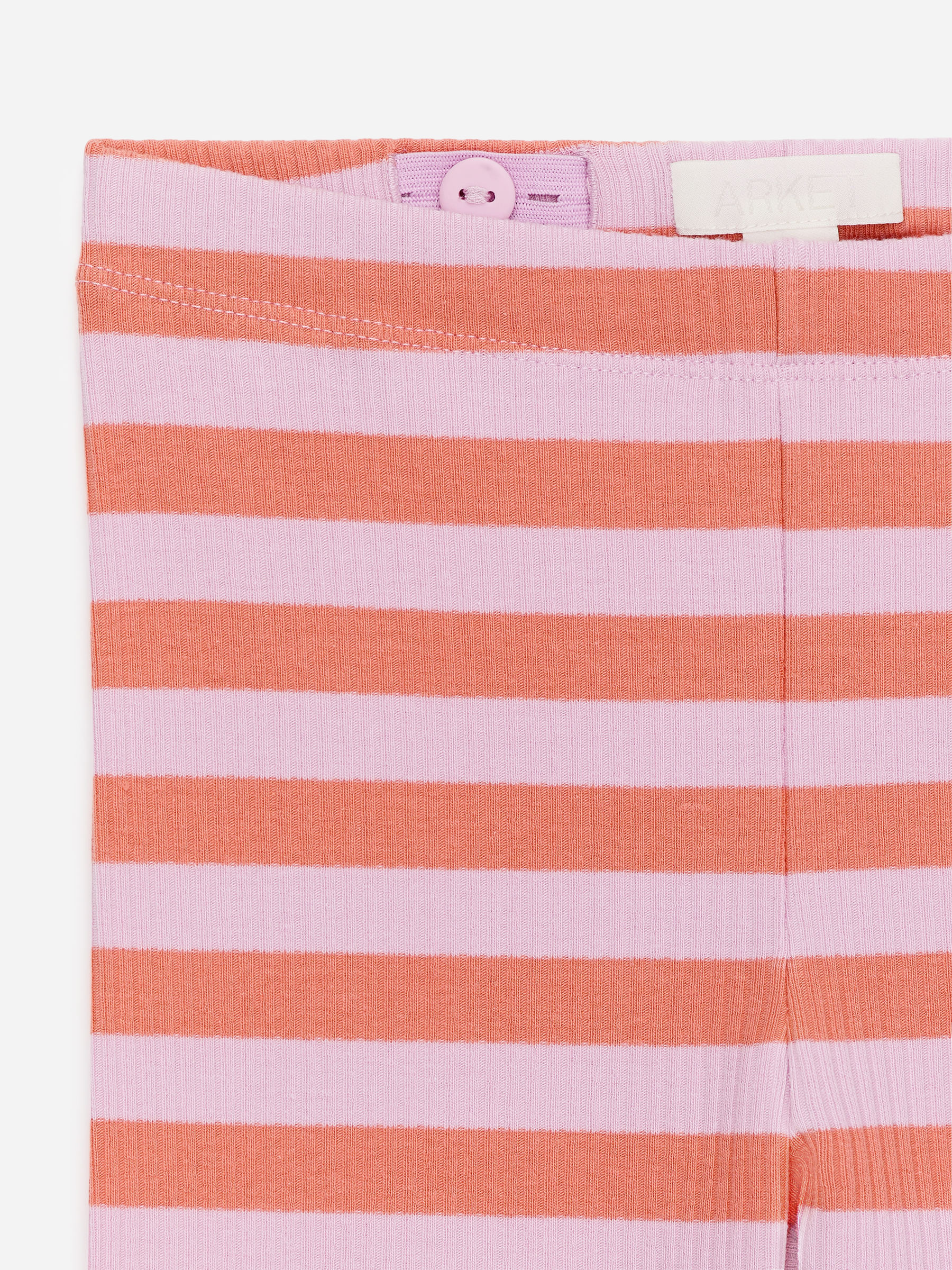 Gerippte Leggings - Rosa/Orange - Slim Fit - Kinder - StillMedia/DescriptiveDetail - 1