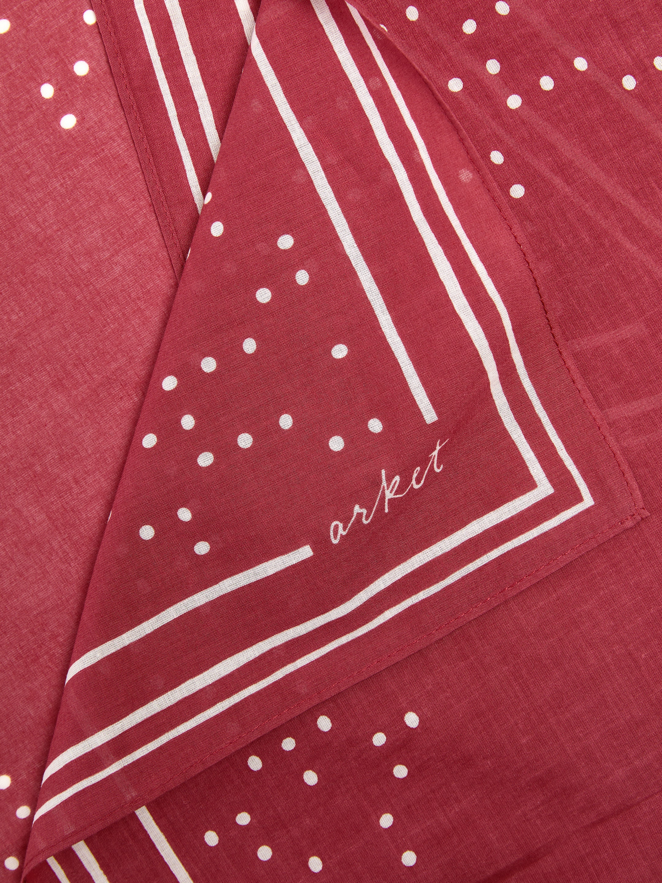 Bandana aus Baumwolle - Rot/Weiß - Herren - StillMedia/DescriptiveDetail - 1