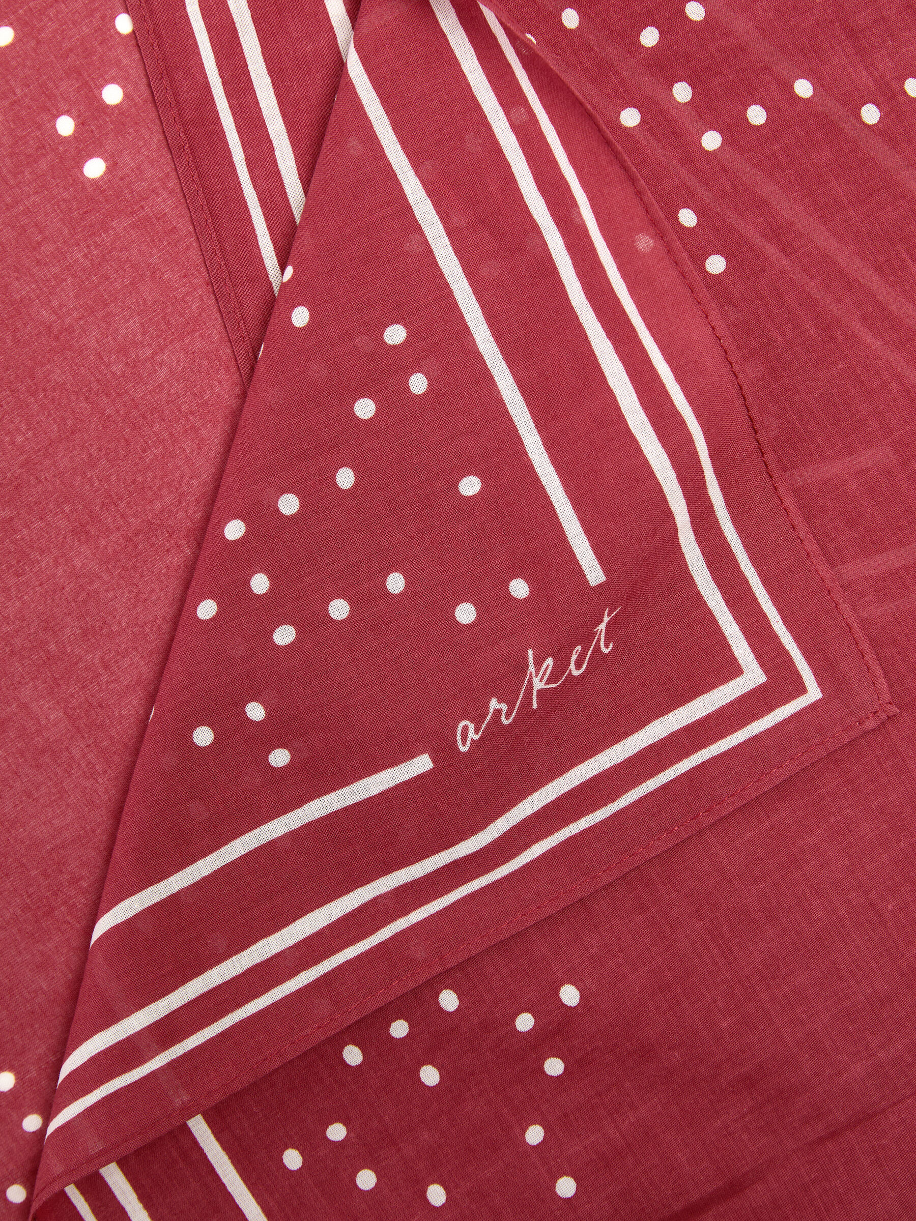 Bandana aus Baumwolle - Rot/Weiß - Herren - StillMedia/DescriptiveDetail - 1