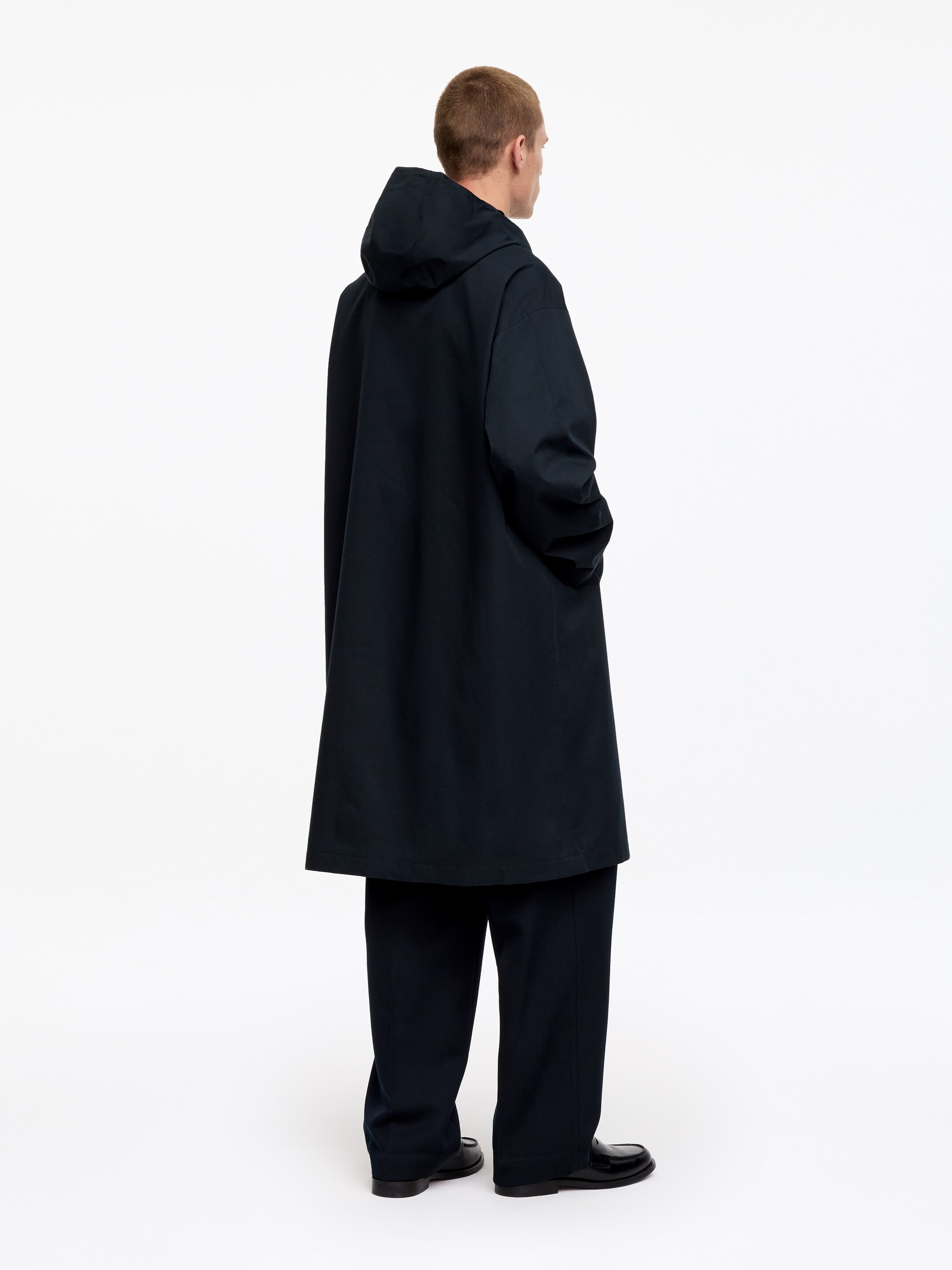 2-i-1 parkas med huva - Marinblå - Relaxed fit - men - StillMedia/Lookbook - 7