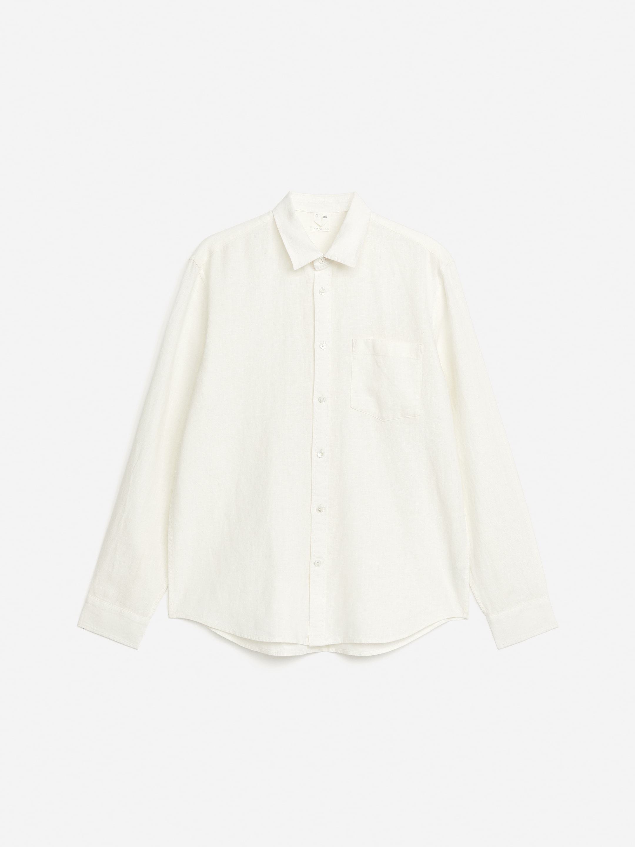 Zobacz większy obraz: Regular-Fit Linen Shirt - Złamana biel - ON | H&M PL 6