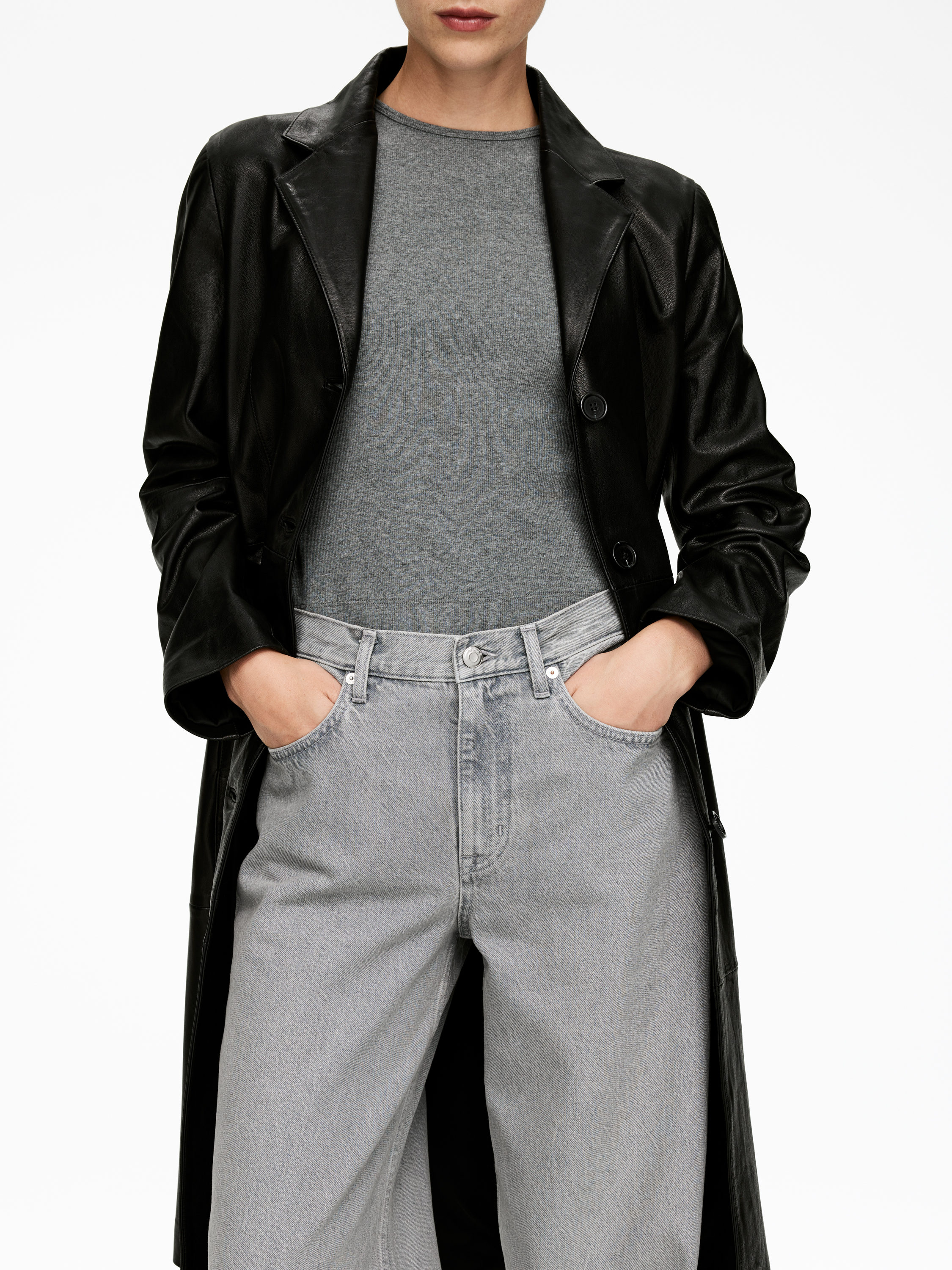 CLOUD Loose Wide Jeans - Grey - Relaxed fit - Women - StillMedia/Lookbook - 3