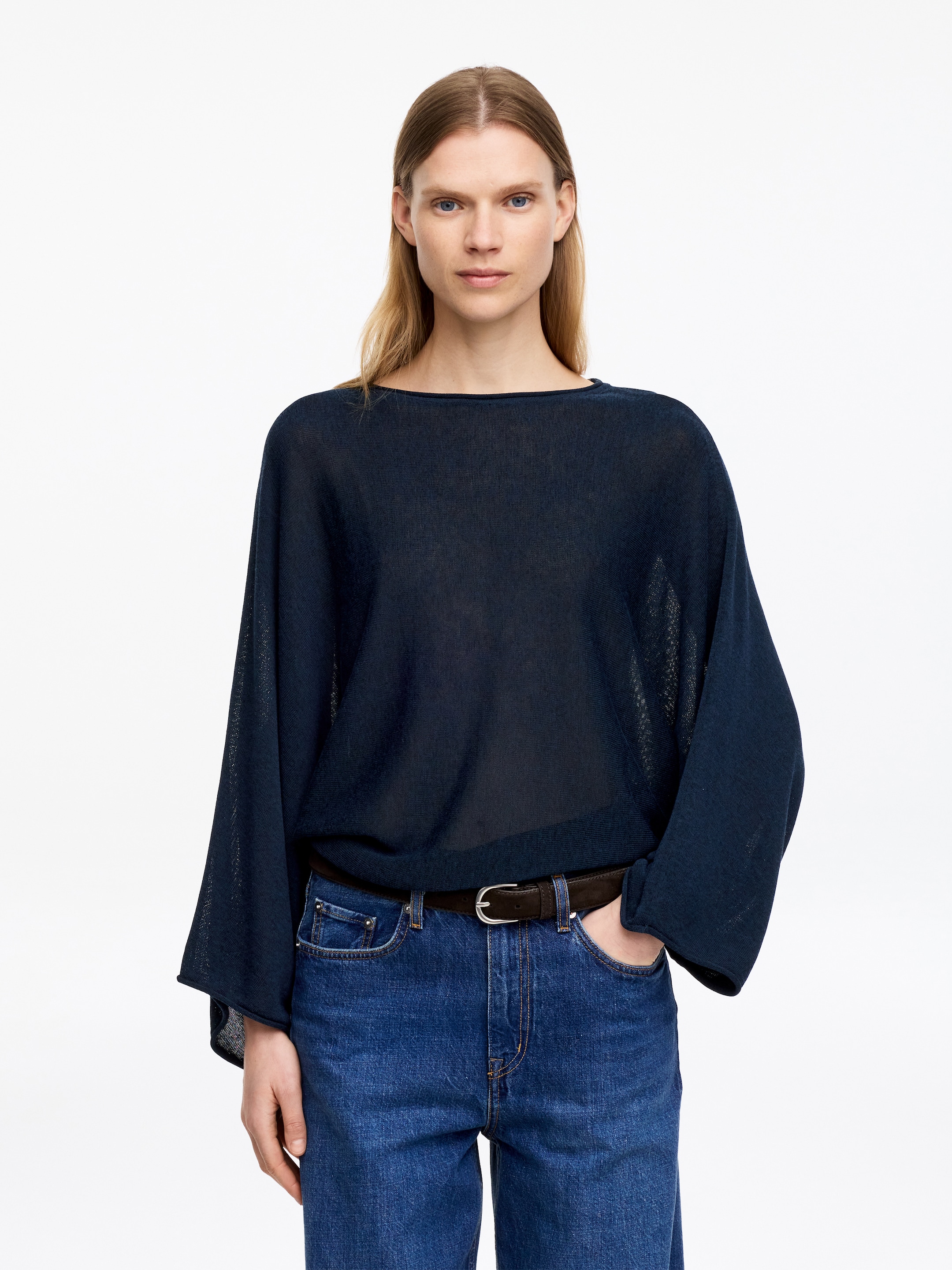 Draped Top-#1d2334-18917