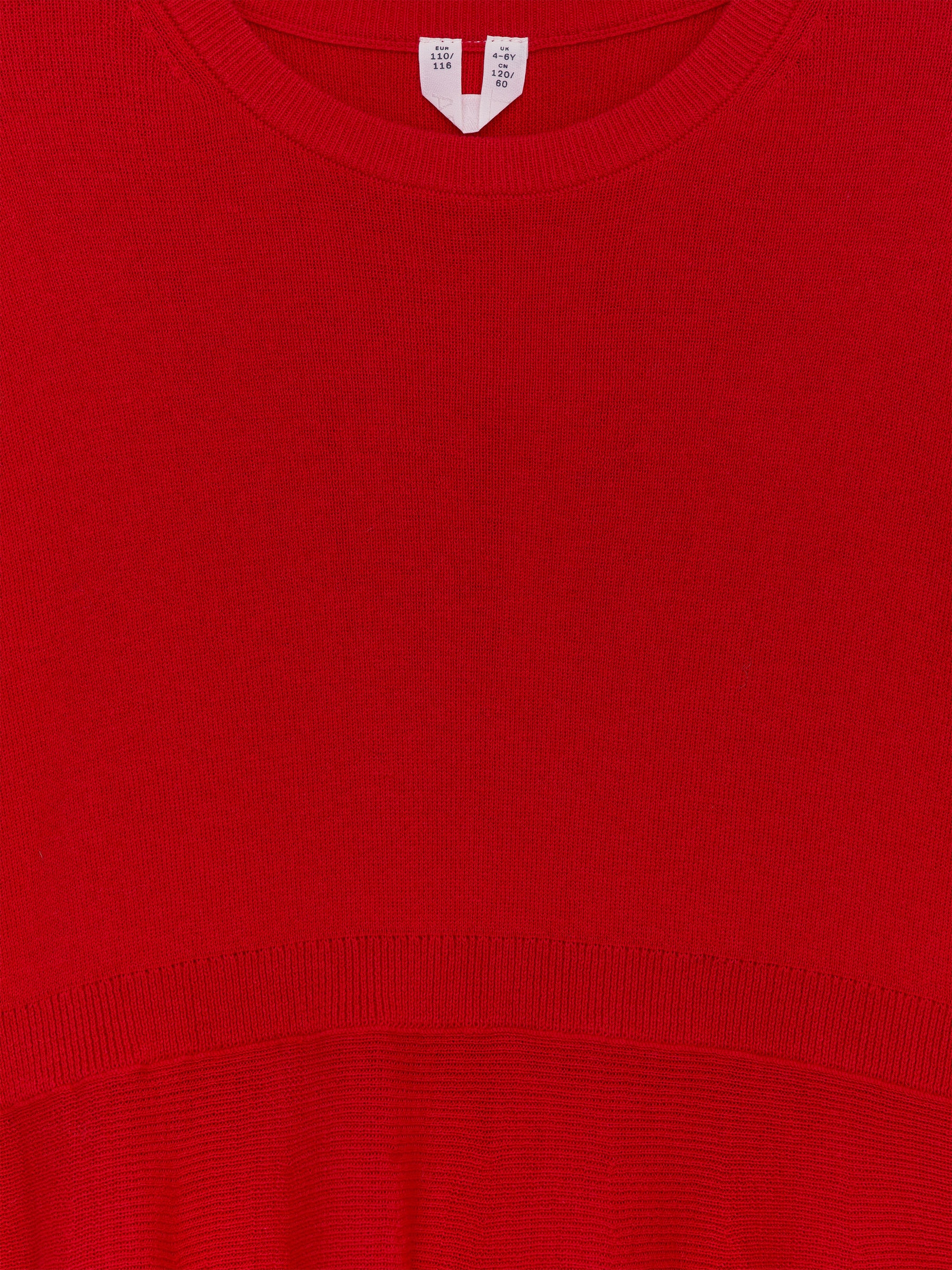 Knit Cotton-Wool Dress - Red - Regular fit - Children - StillMedia/DescriptiveStillLife - 2