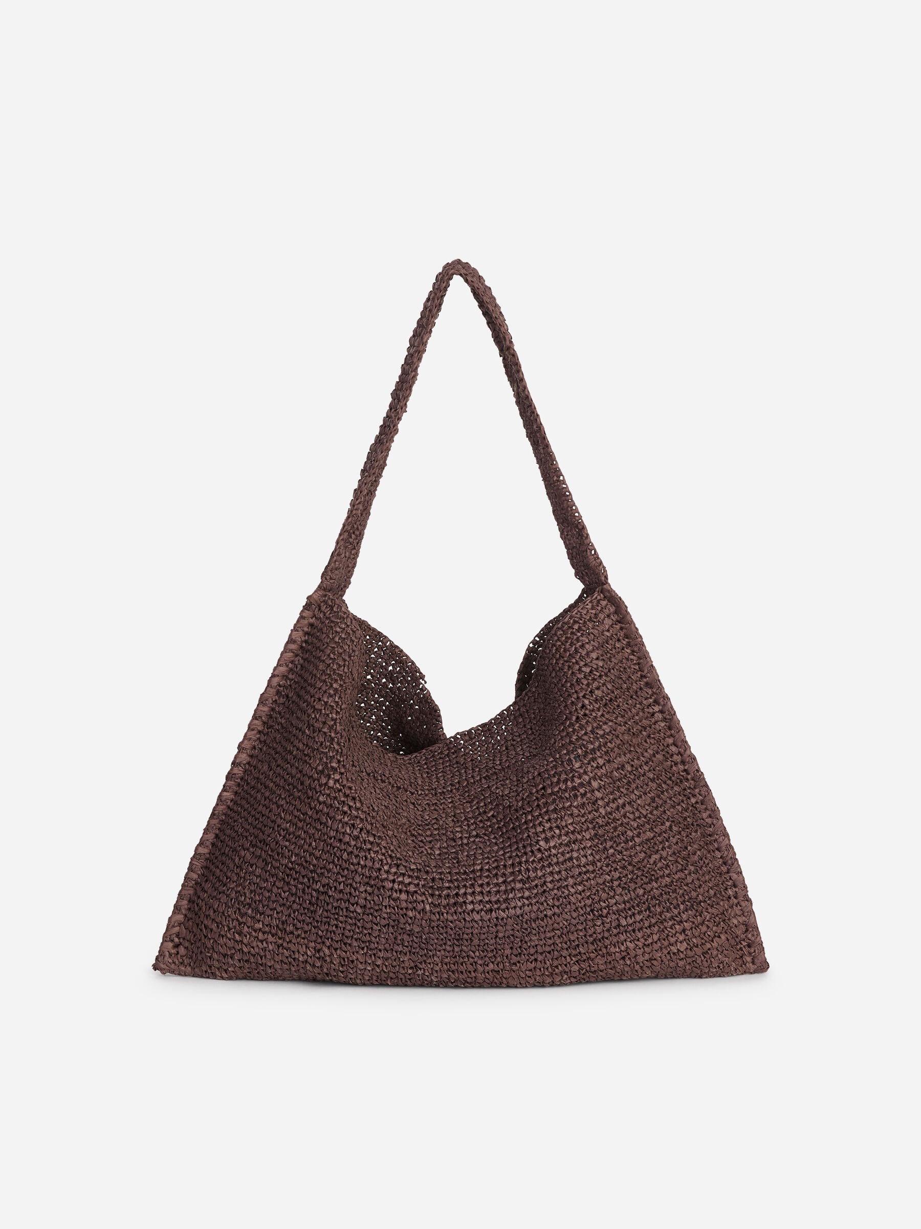 Raffia Shoulder bag-#44353B-19546