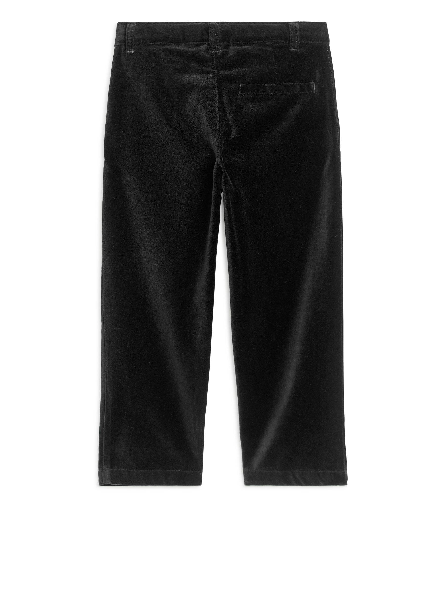 Velvet Trousers - Black - Regular fit - Children - StillMedia/DescriptiveStillLife - 1