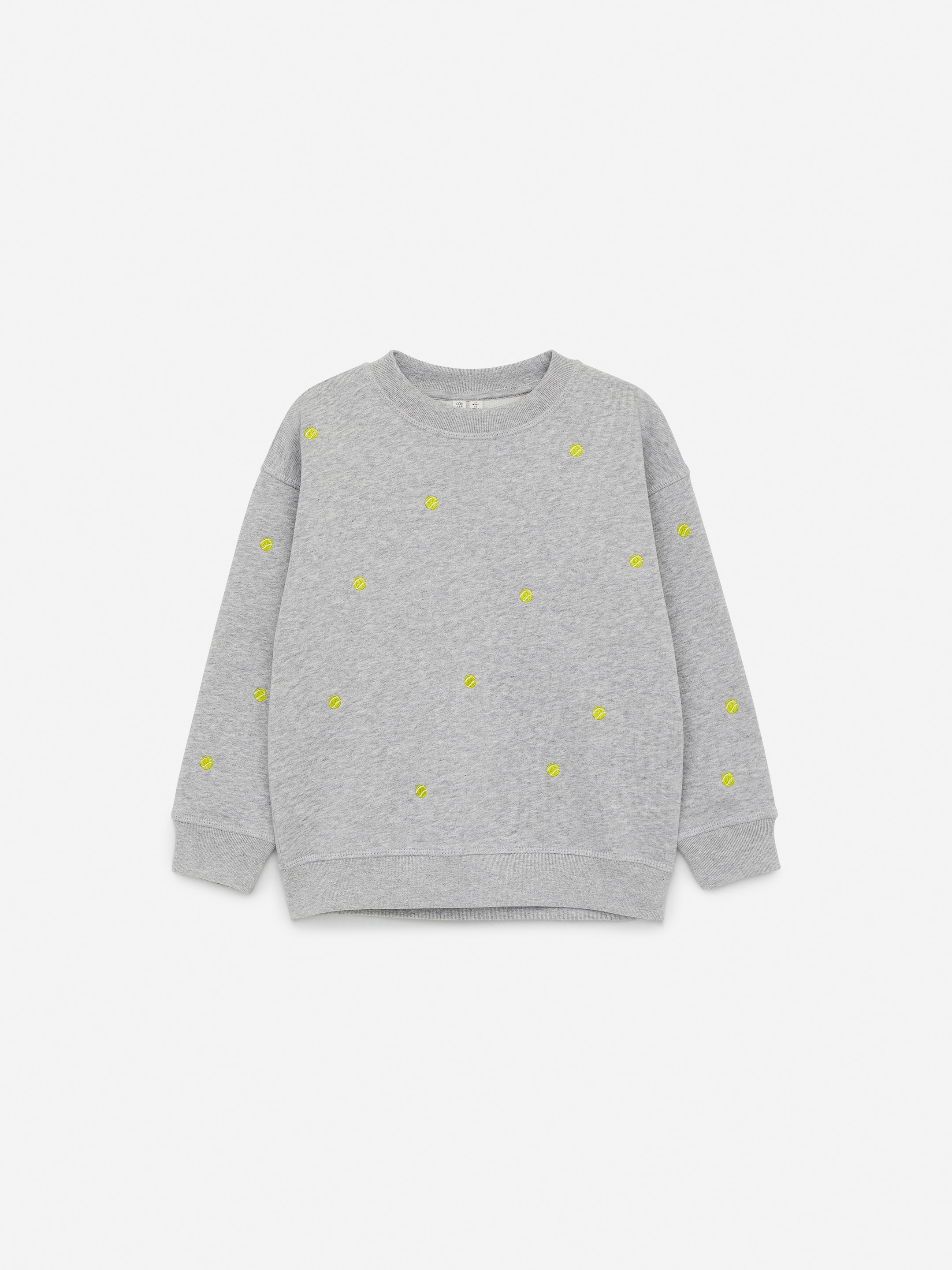 Visa större bild: Sweatshirt med brodyr - Grå/tennisbollar - BARN | H&M SE 1