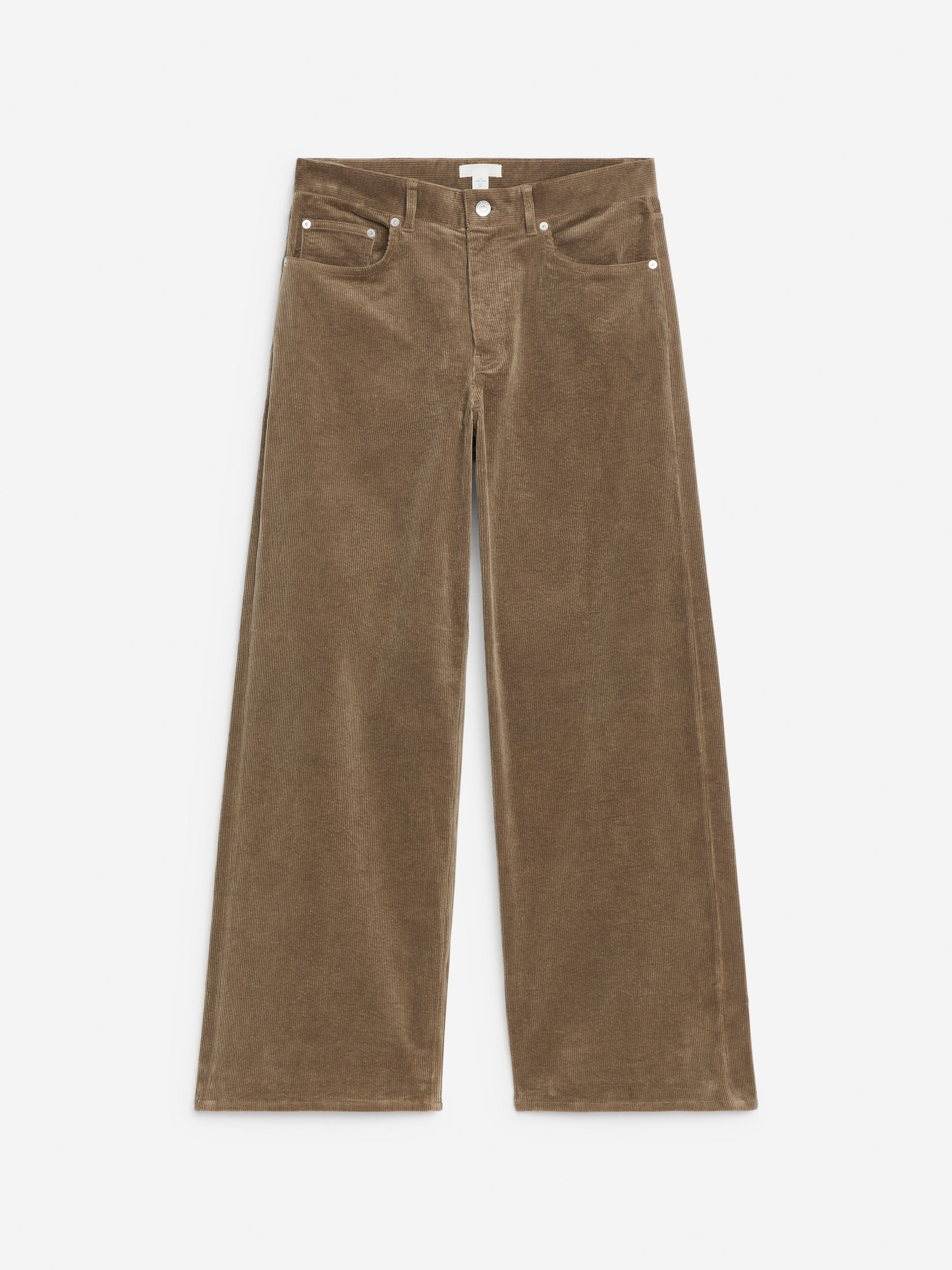 View larger image: CLOUD Loose Wide Corduroy Jeans - Mole - Ladies | H&M GB 1