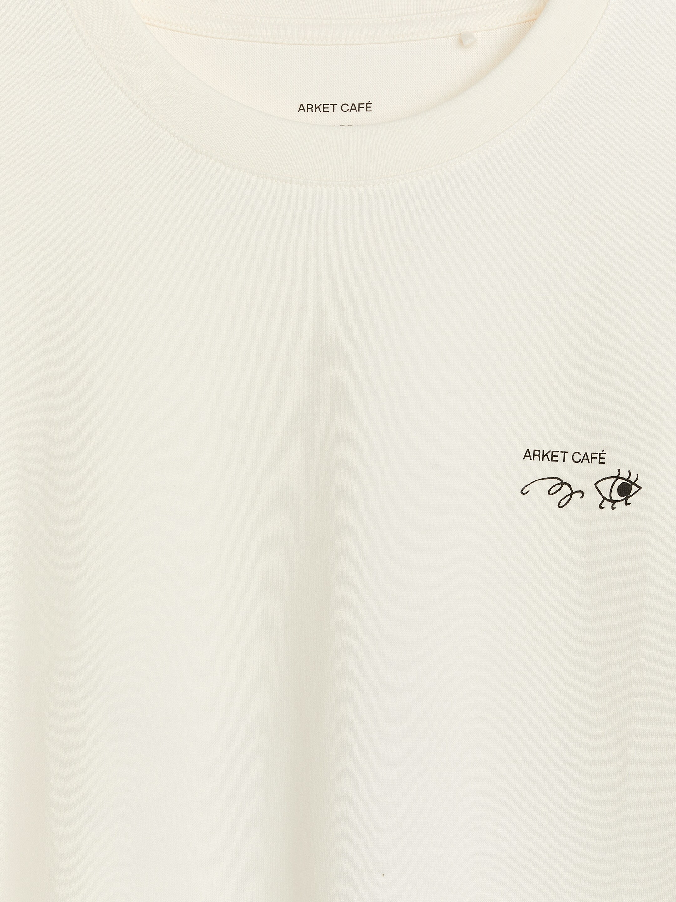 Ingrandisci l'immagine: ARKET CAFÉ Long sleeve T-Shirt - Off White/Black - UOMO | H&M CH 3