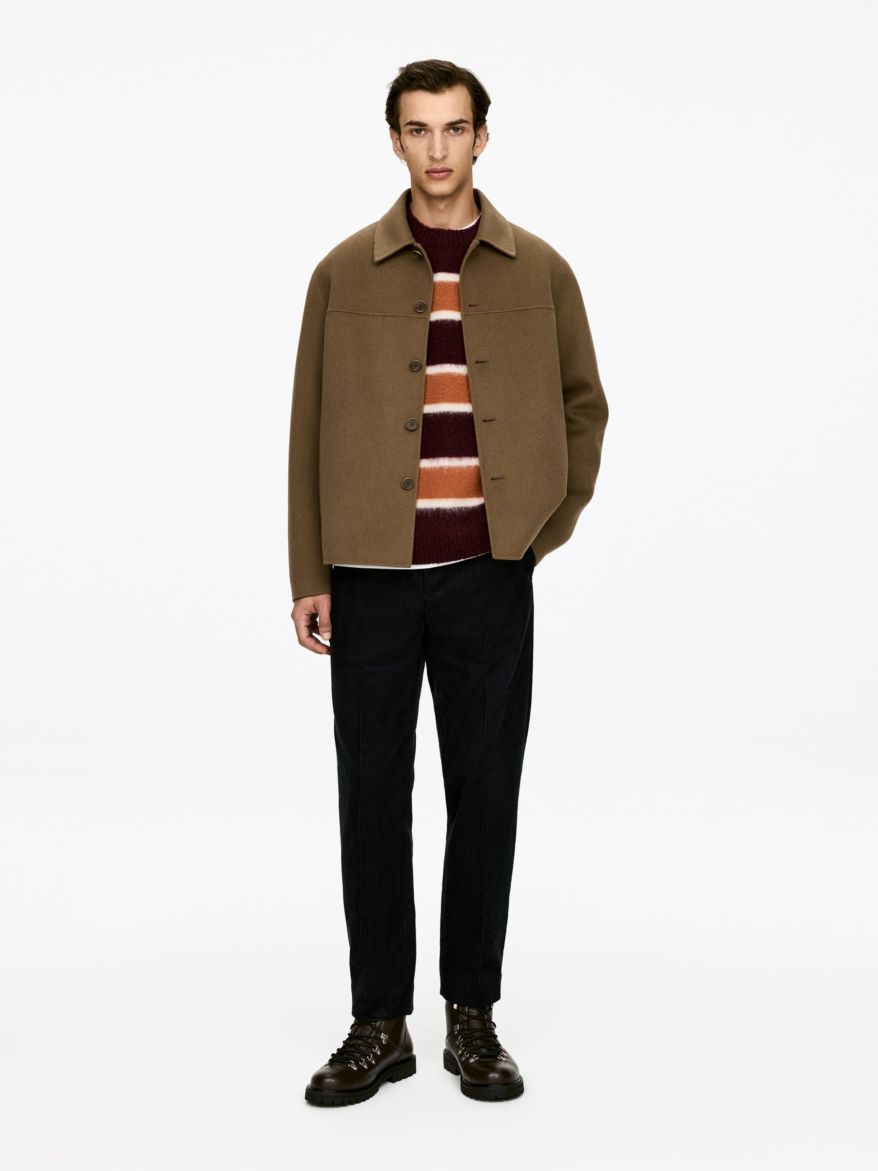 Vandringskängor i läder - Mörkbrun - Men - StillMedia/Lookbook - 8