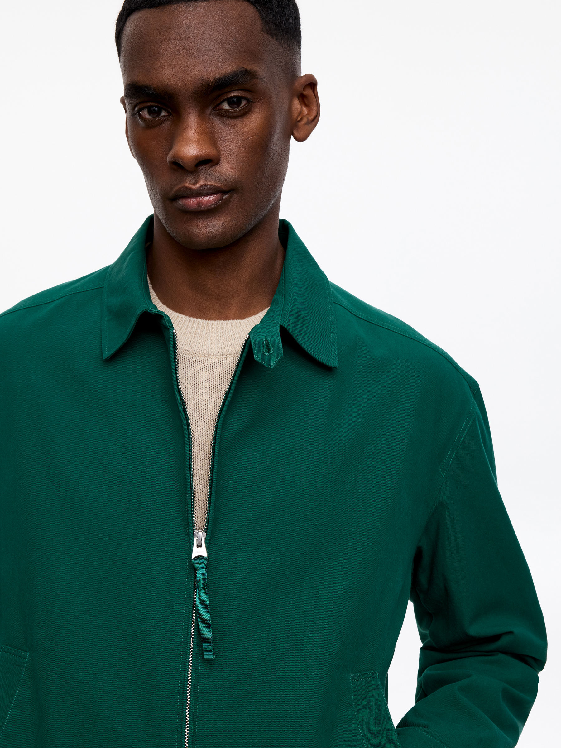 Bawełniana bluza - Zielony - Fason normalny - Men - StillMedia/Lookbook - 4