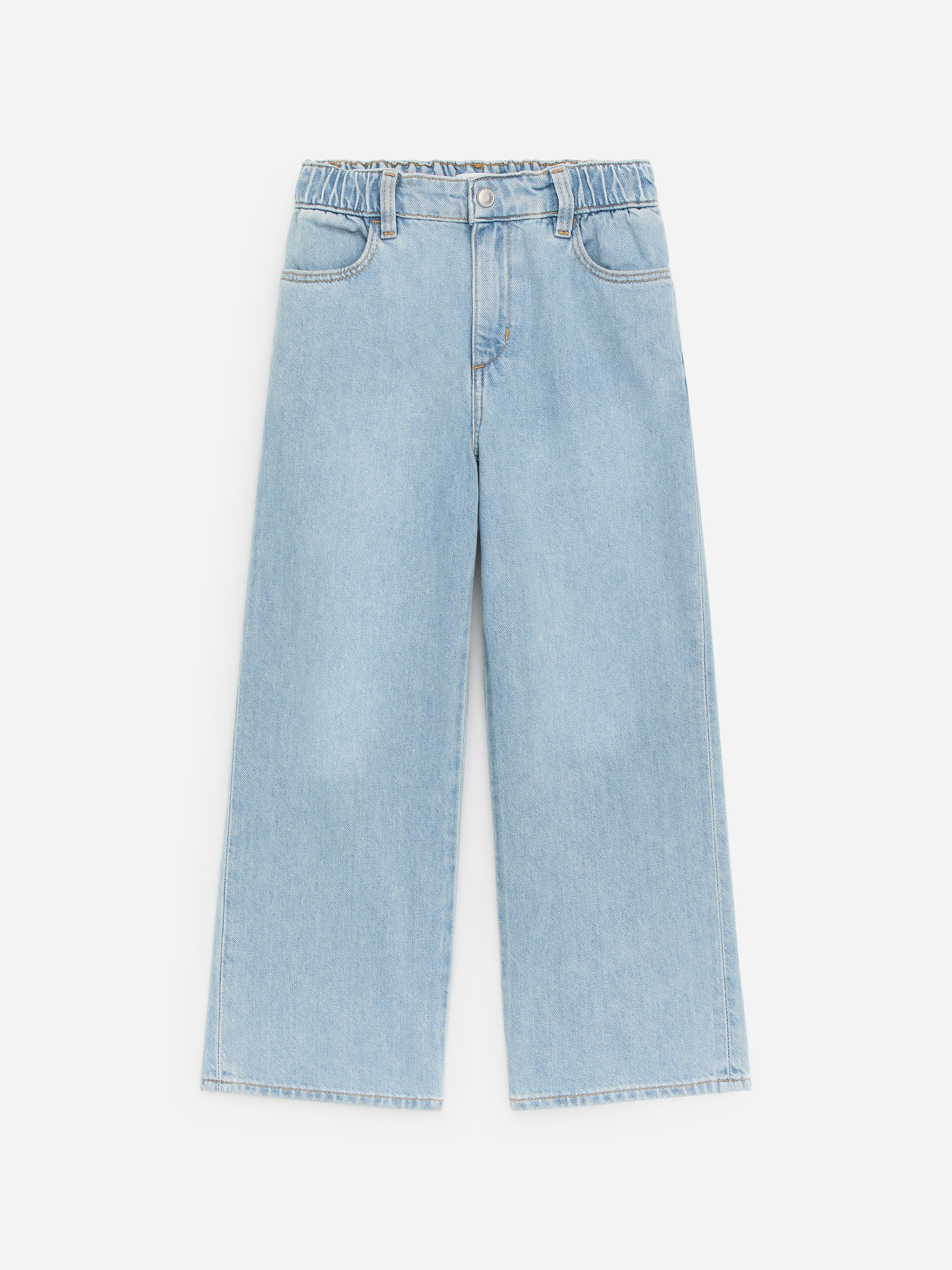 Wide Denim Trousers-#a4bac8-18728