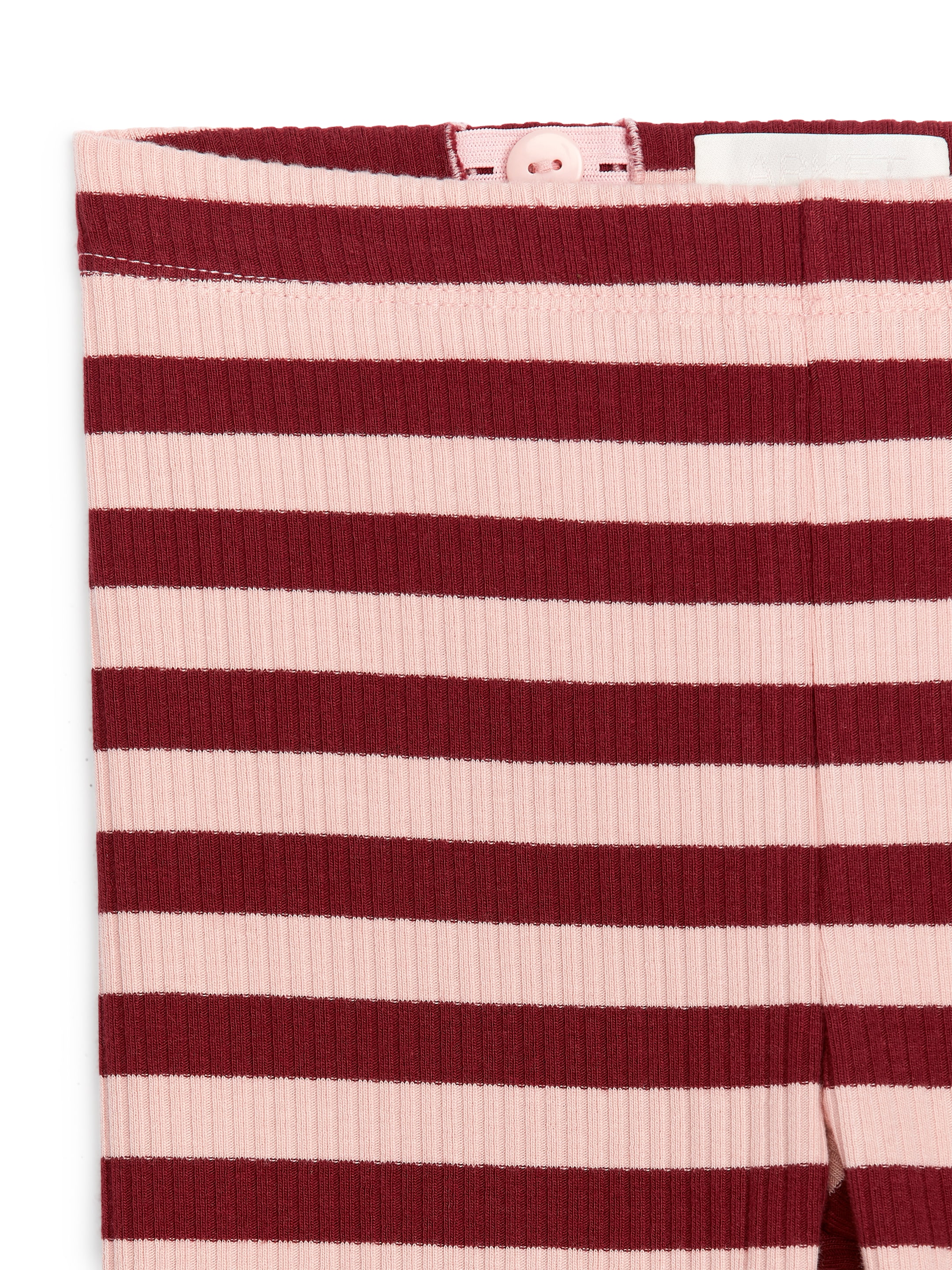 Ribbed Leggings - Burgundy/Pink - Slim fit - Children - StillMedia/DescriptiveDetail - 2