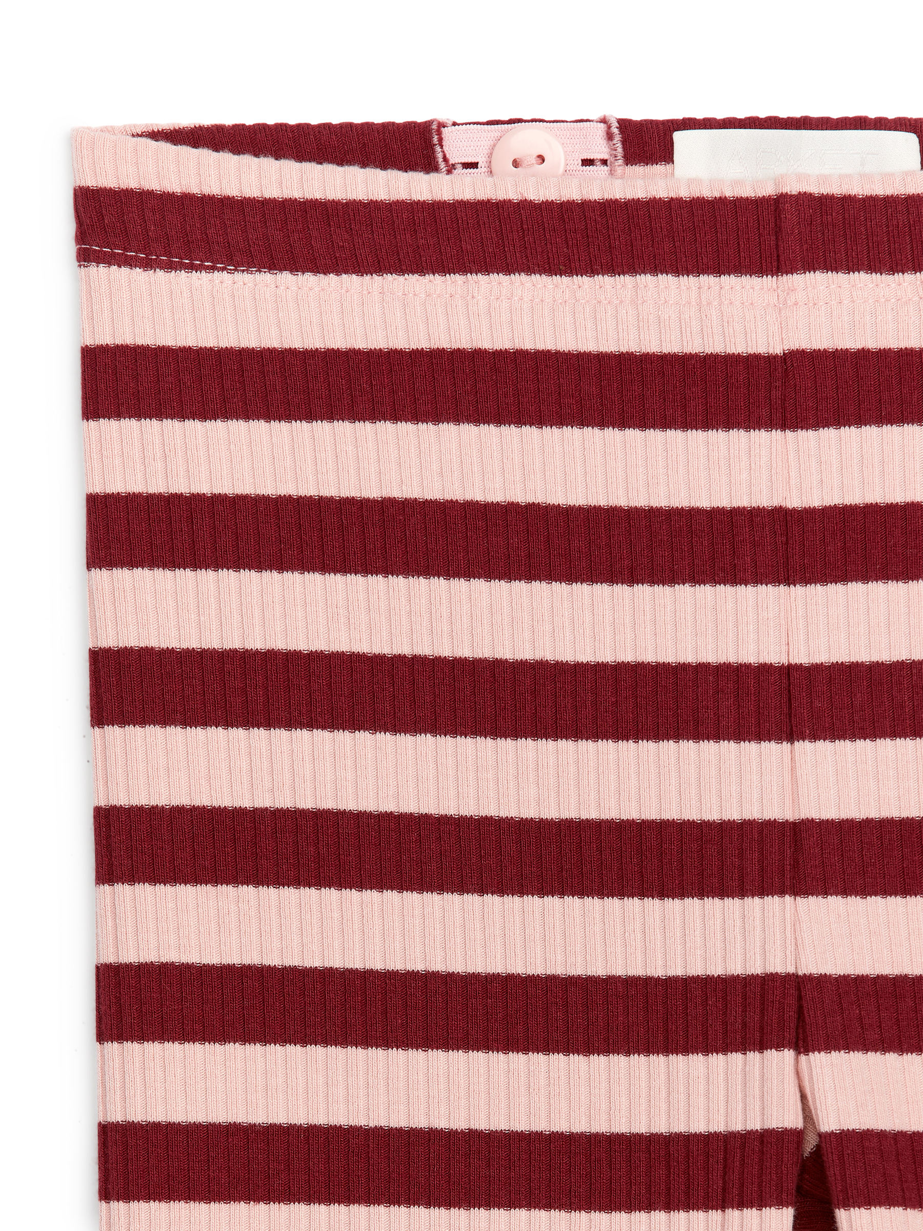 Gerippte Leggings - Burgunderrot/Rosa - Slim Fit - Kinder - StillMedia/DescriptiveDetail - 2