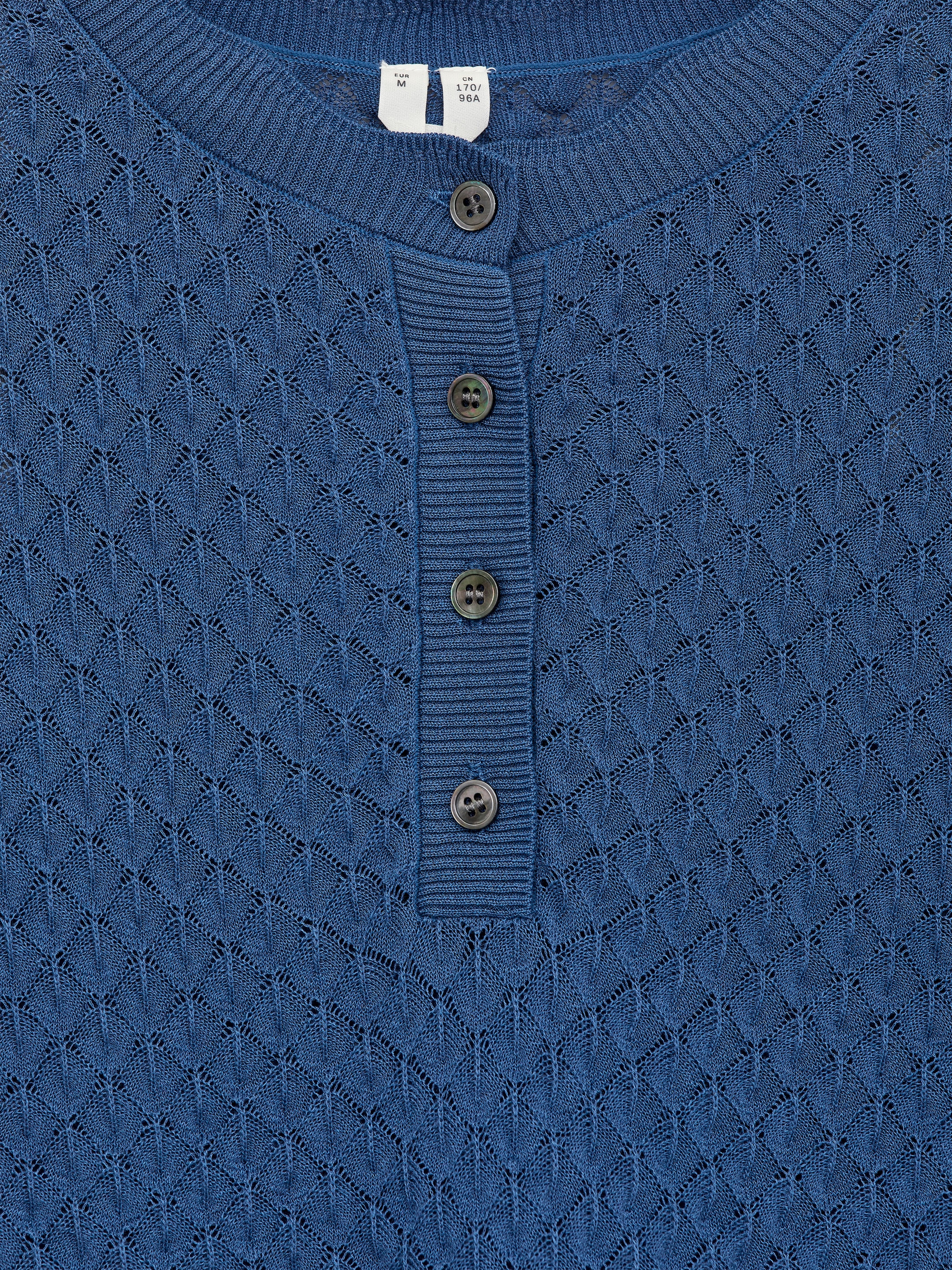 Haut en maille ajourée - Bleu - Regular fit - Femme - StillMedia/DescriptiveDetail - 1