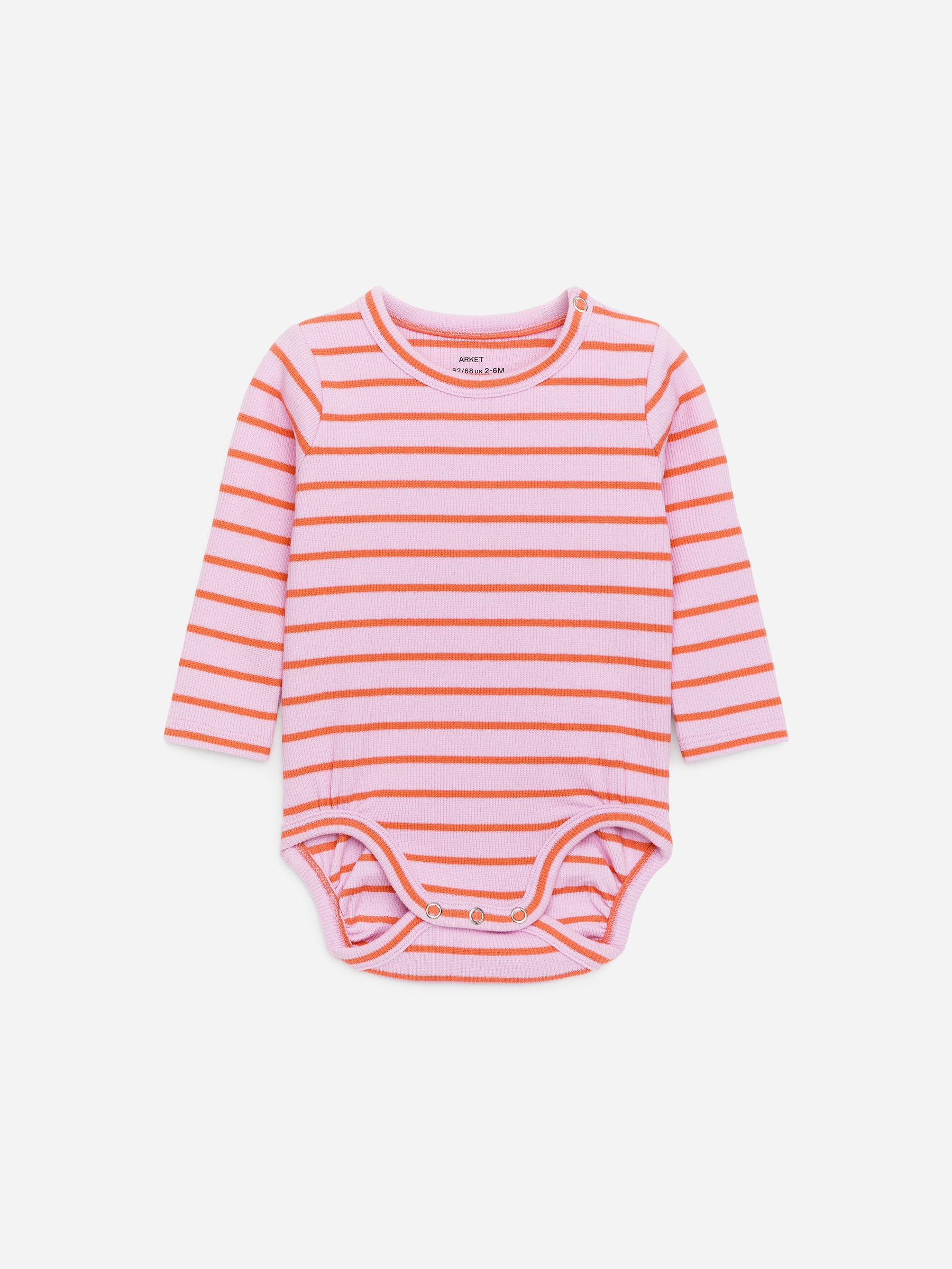 Ribbstickad långärmad body-#D0B1CF-18192