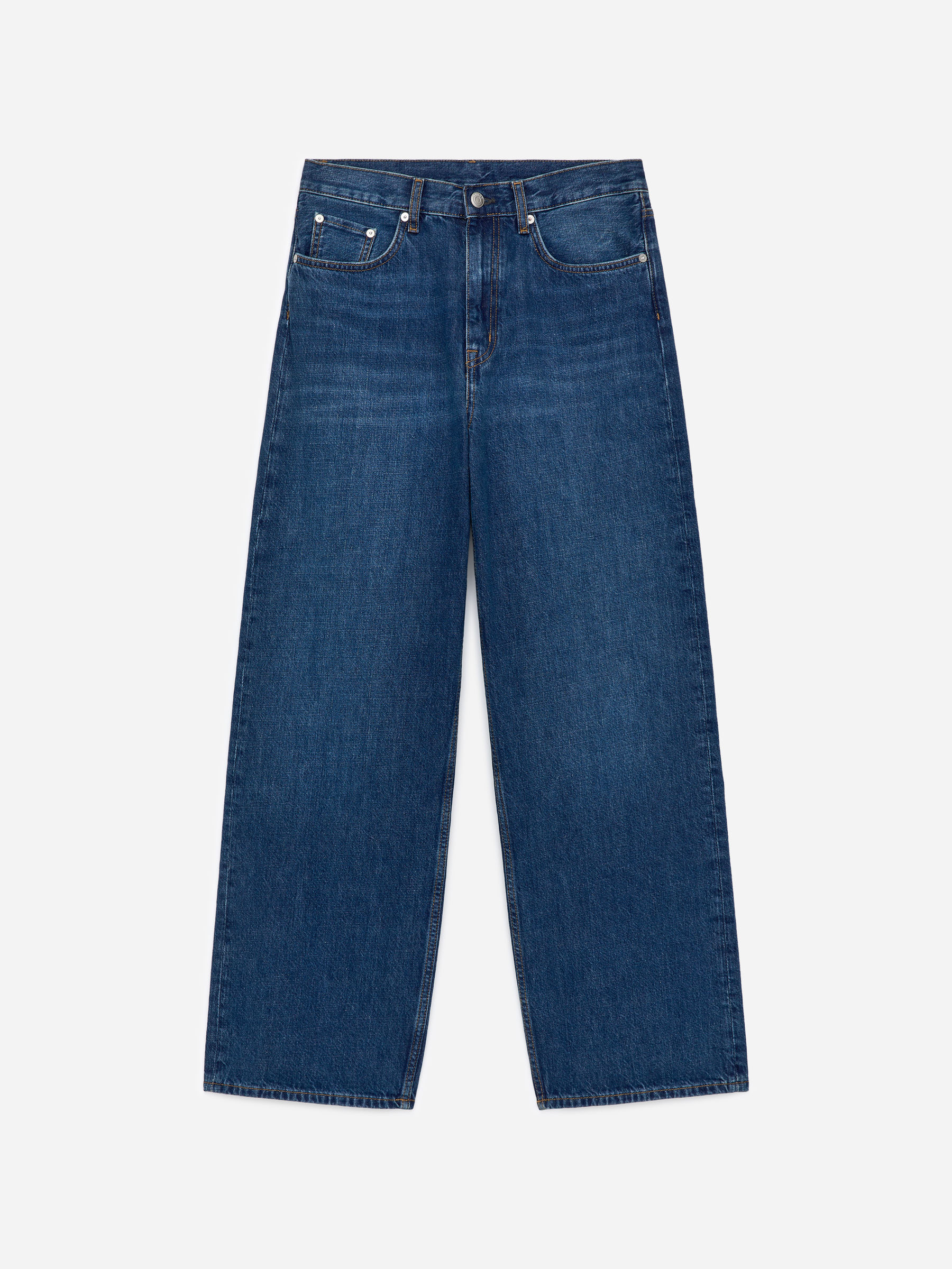 CORAL Wide Jeans-#3E64A7-18063