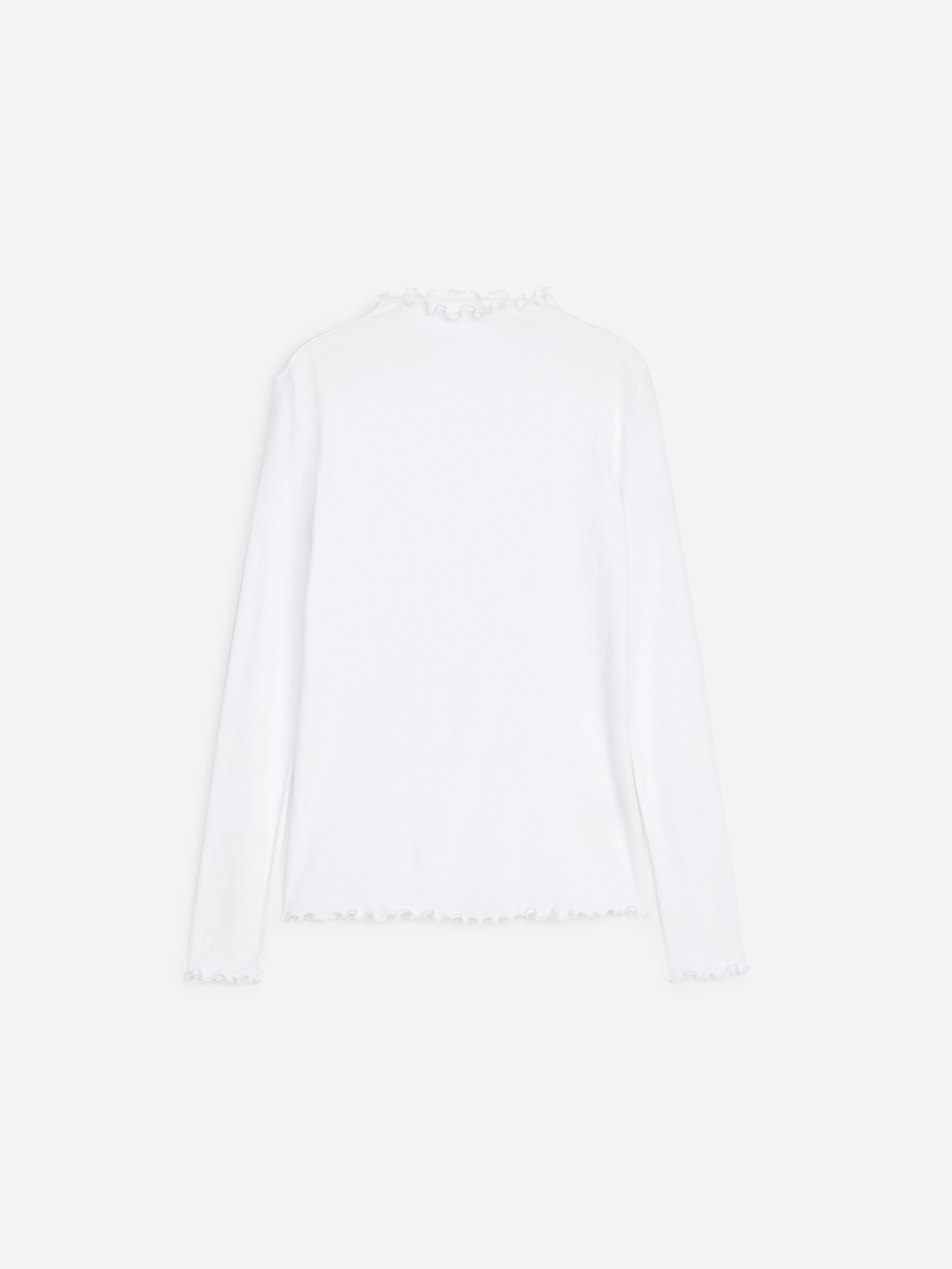 Gerüschtes Jersey-Oberteil - Weiß - Slim Fit - women - StillMedia/DescriptiveStillLife - 1