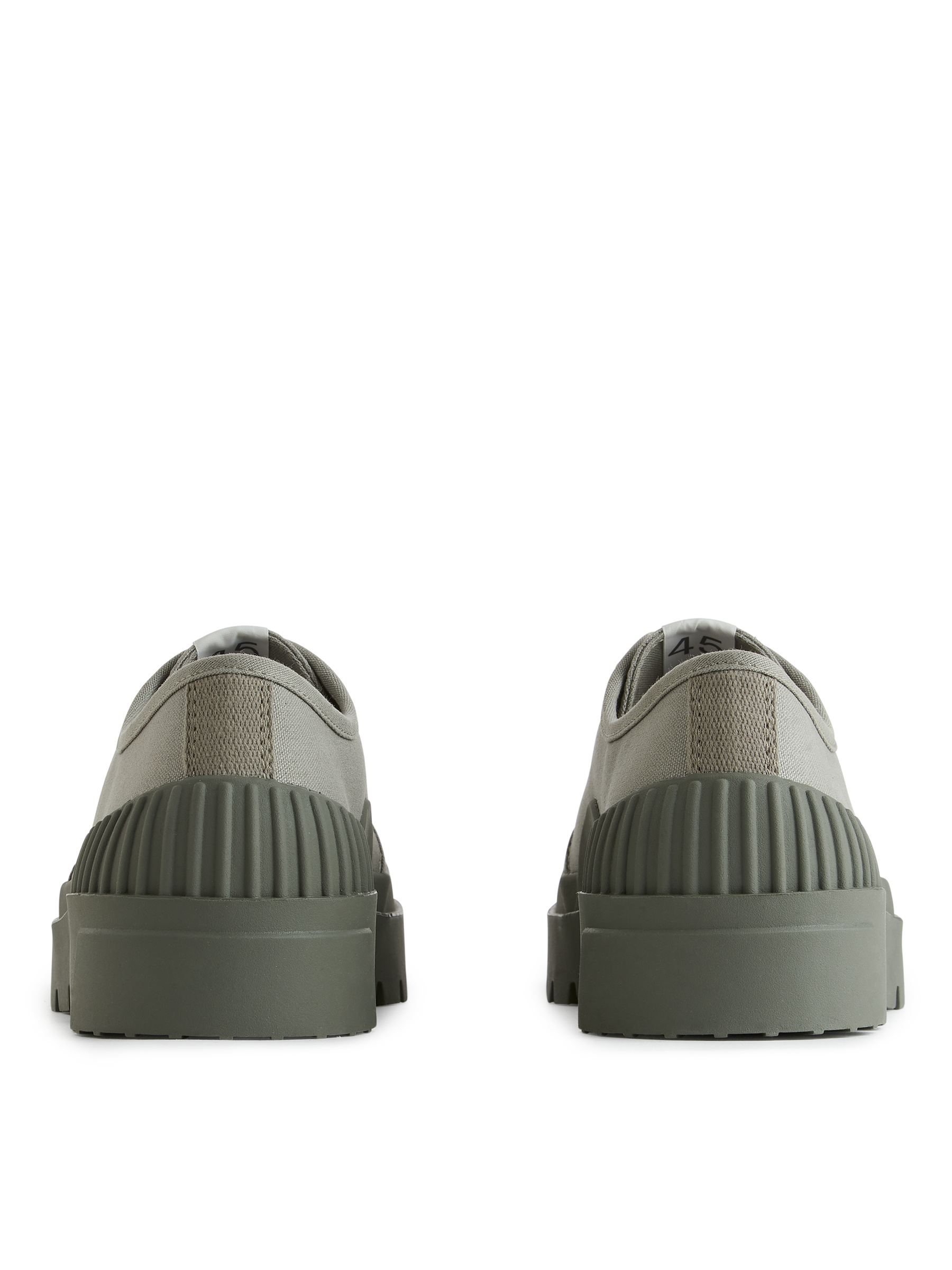 Zapatillas de lona con suela gruesa - Verde caqui - Men - StillMedia/DescriptiveStillLife - 2