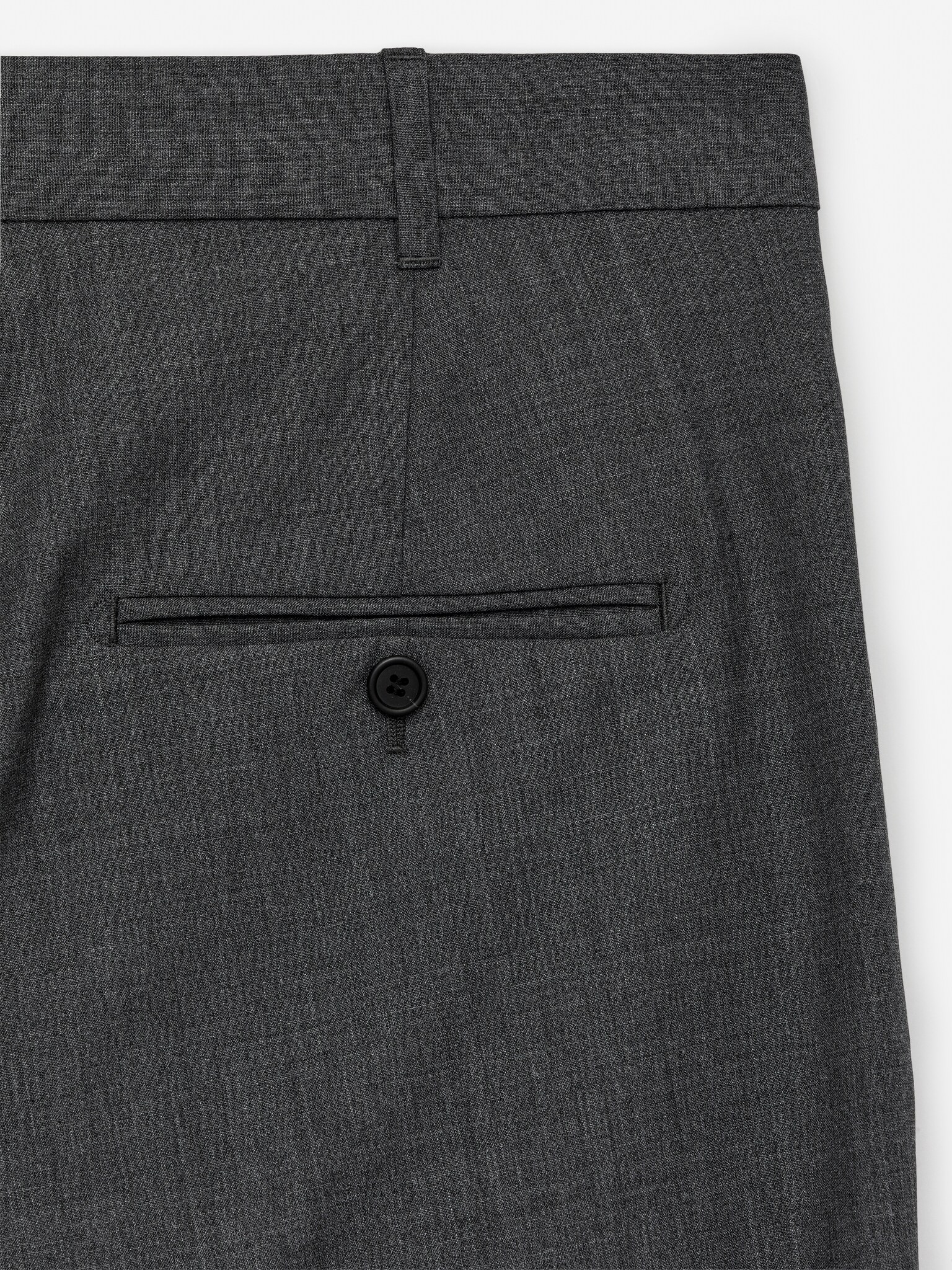 Pantalon habillé en laine - Gris chiné - 4