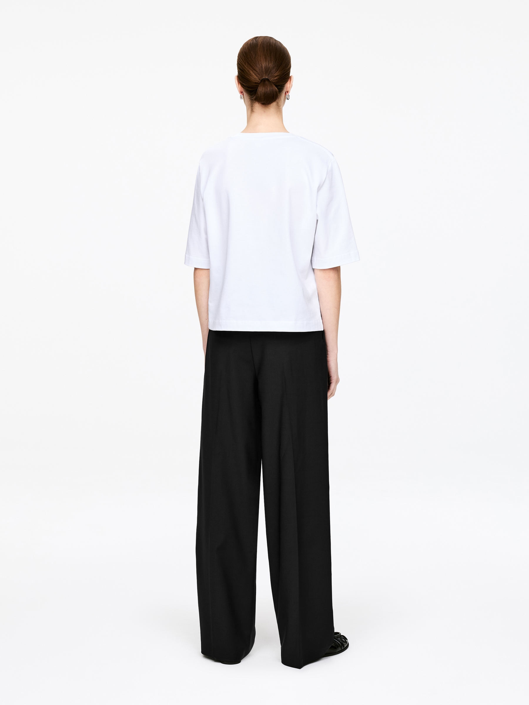 Wide Tailored Trousers - Black - Loose fit - Women - StillMedia/Lookbook - 5