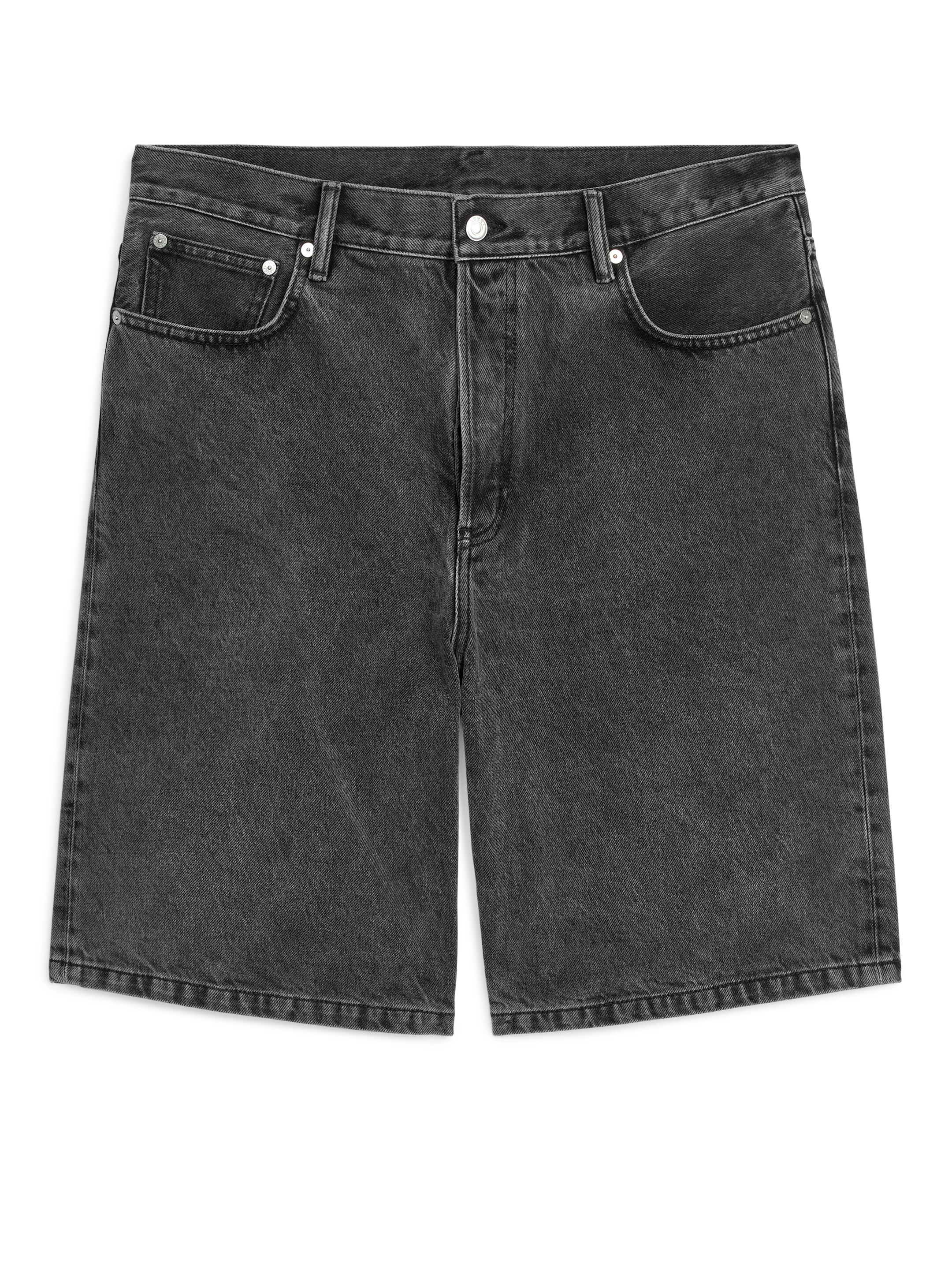 Grösseres Bild ansehen: Lockere Jeansshorts - Dunkelgrau - HERREN | H&M CH 1