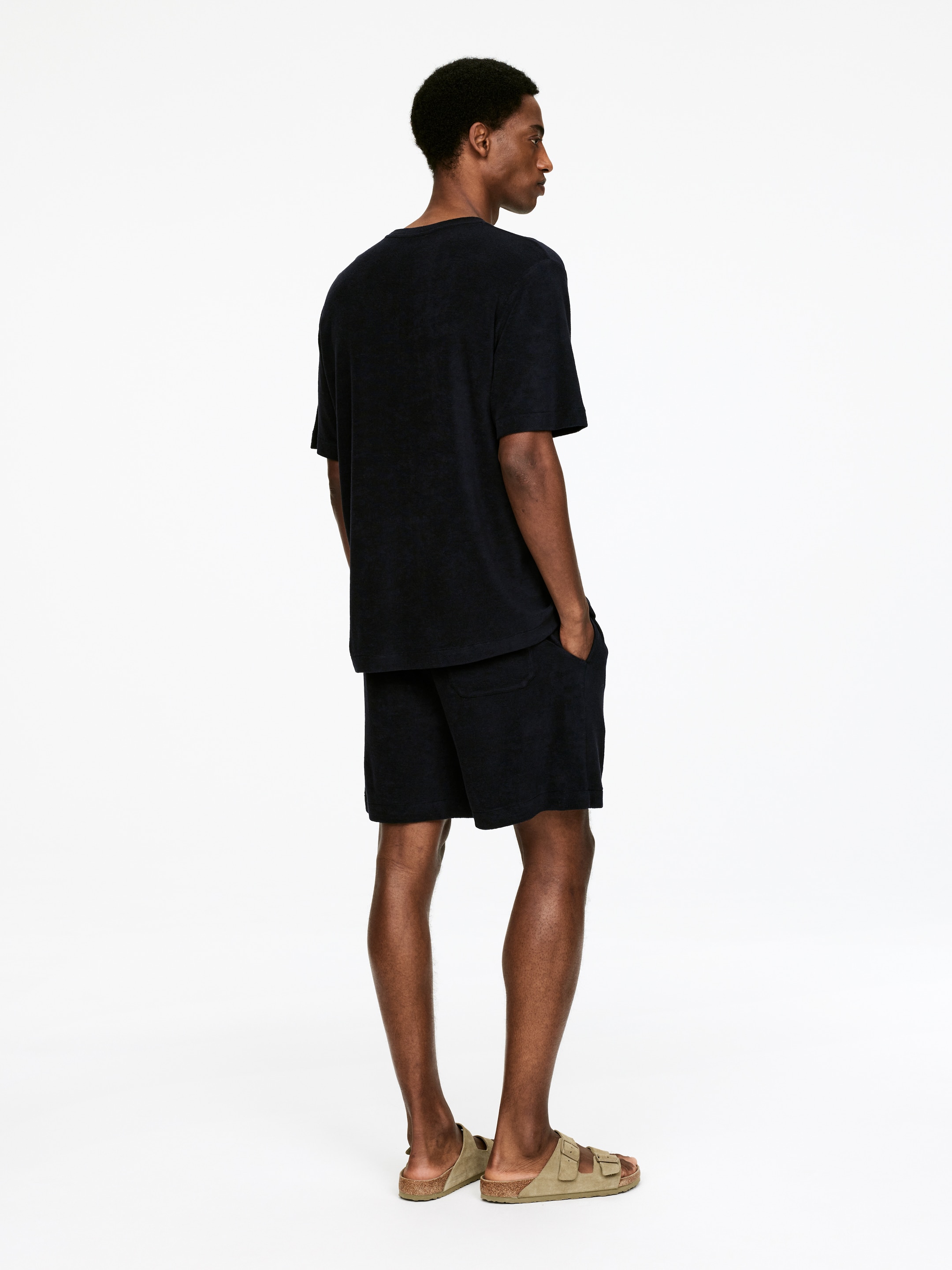 Größeres Bild anzeigen: Baumwoll-Frottee-T-Shirt - Schwarz - Men | H&M AT 2