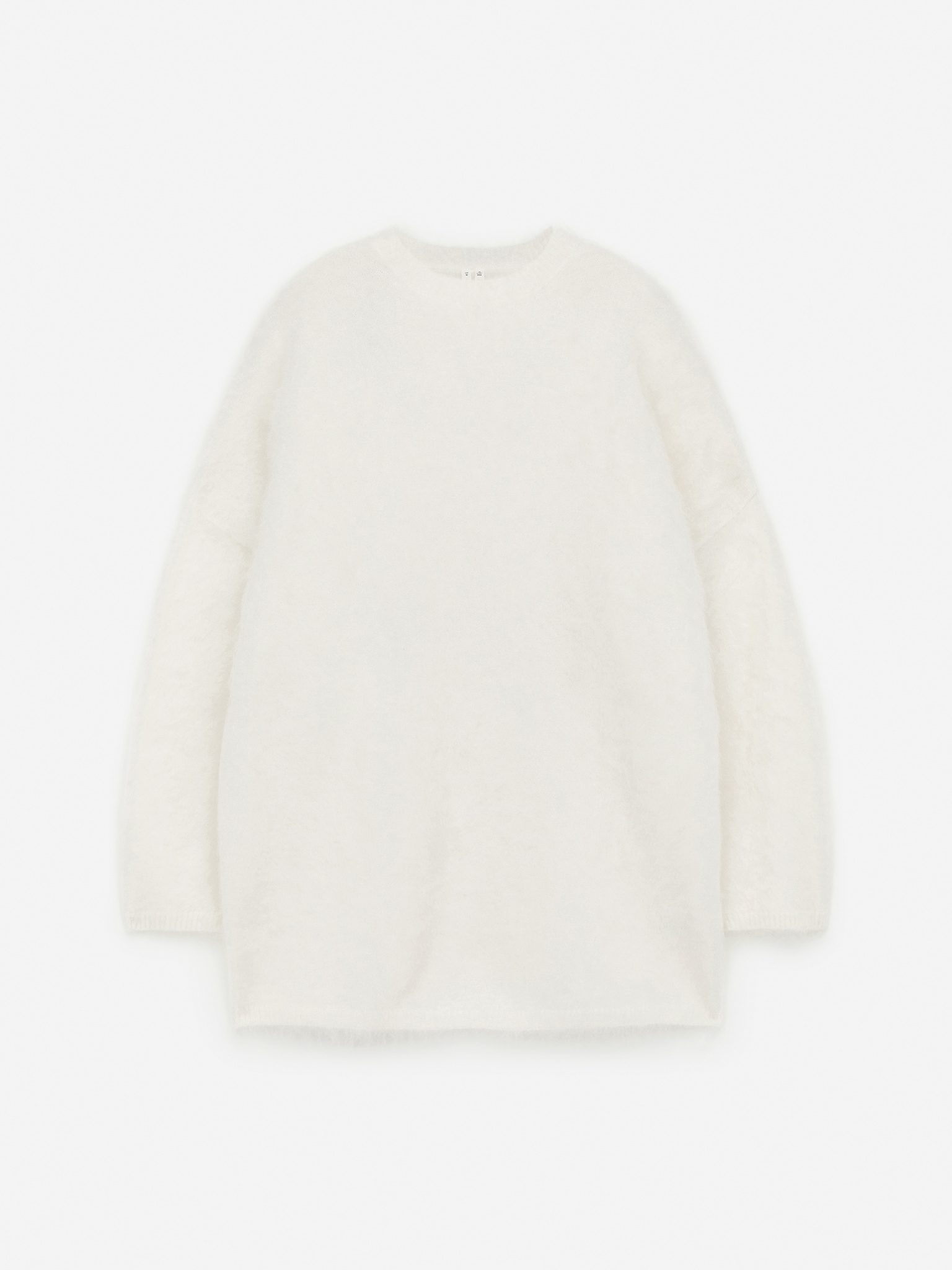 Pullover aus Mohair und Wolle - Cremeweiß