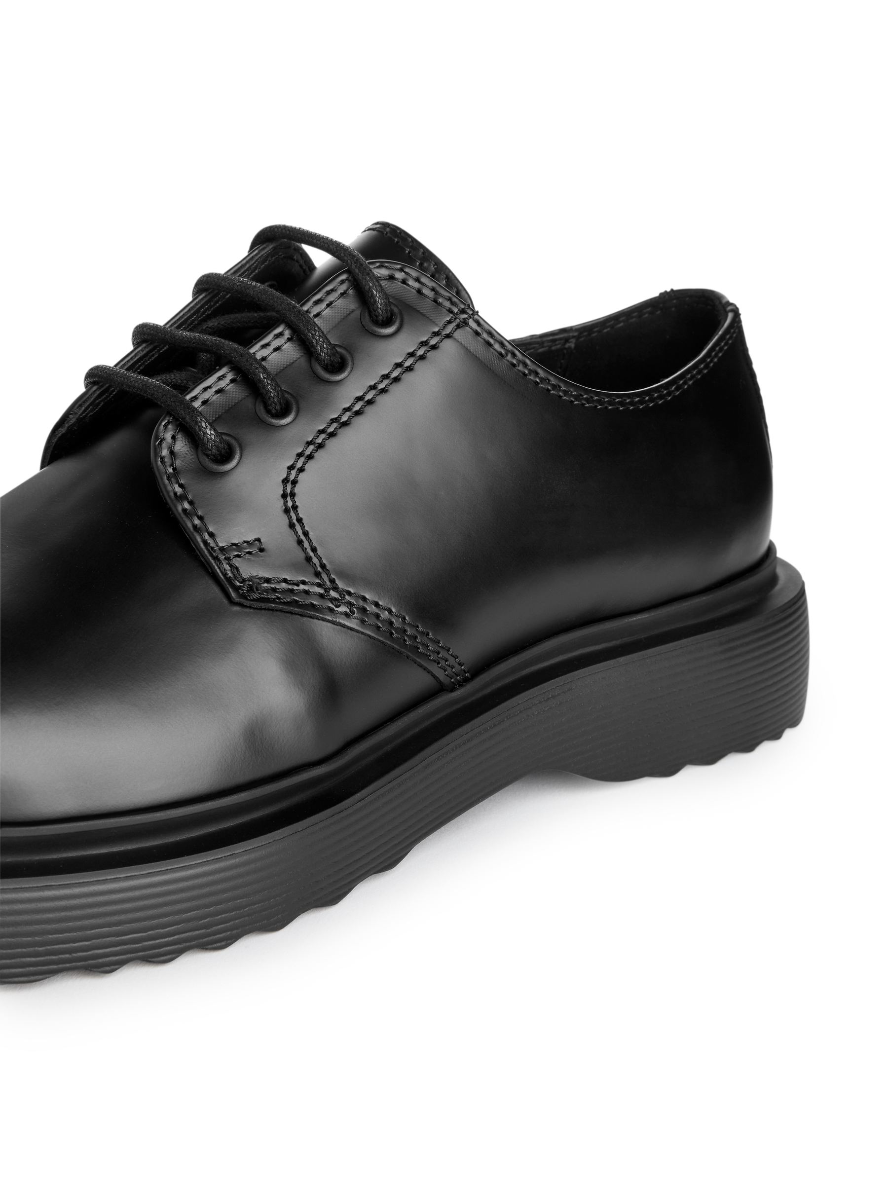 Chunky Leather Derby Shoes - Black - Men - StillMedia/DescriptiveDetail - 1