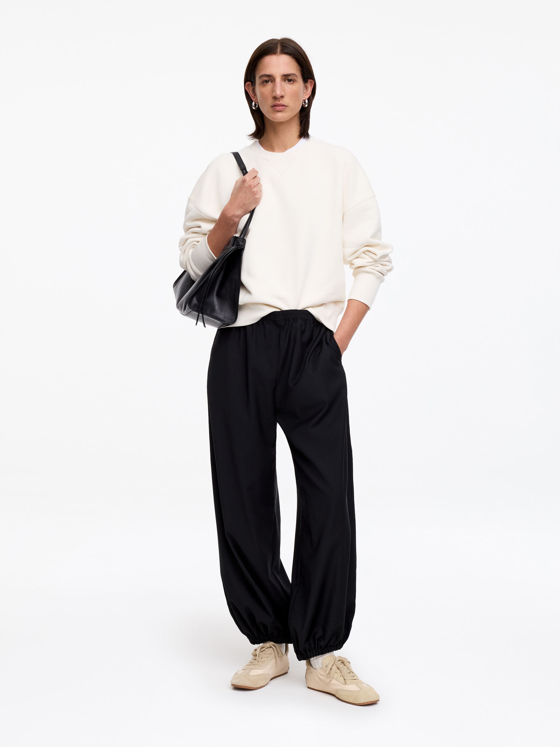 Sneakers i mocka och nylon - Beige - Women - StillMedia/Lookbook - 8