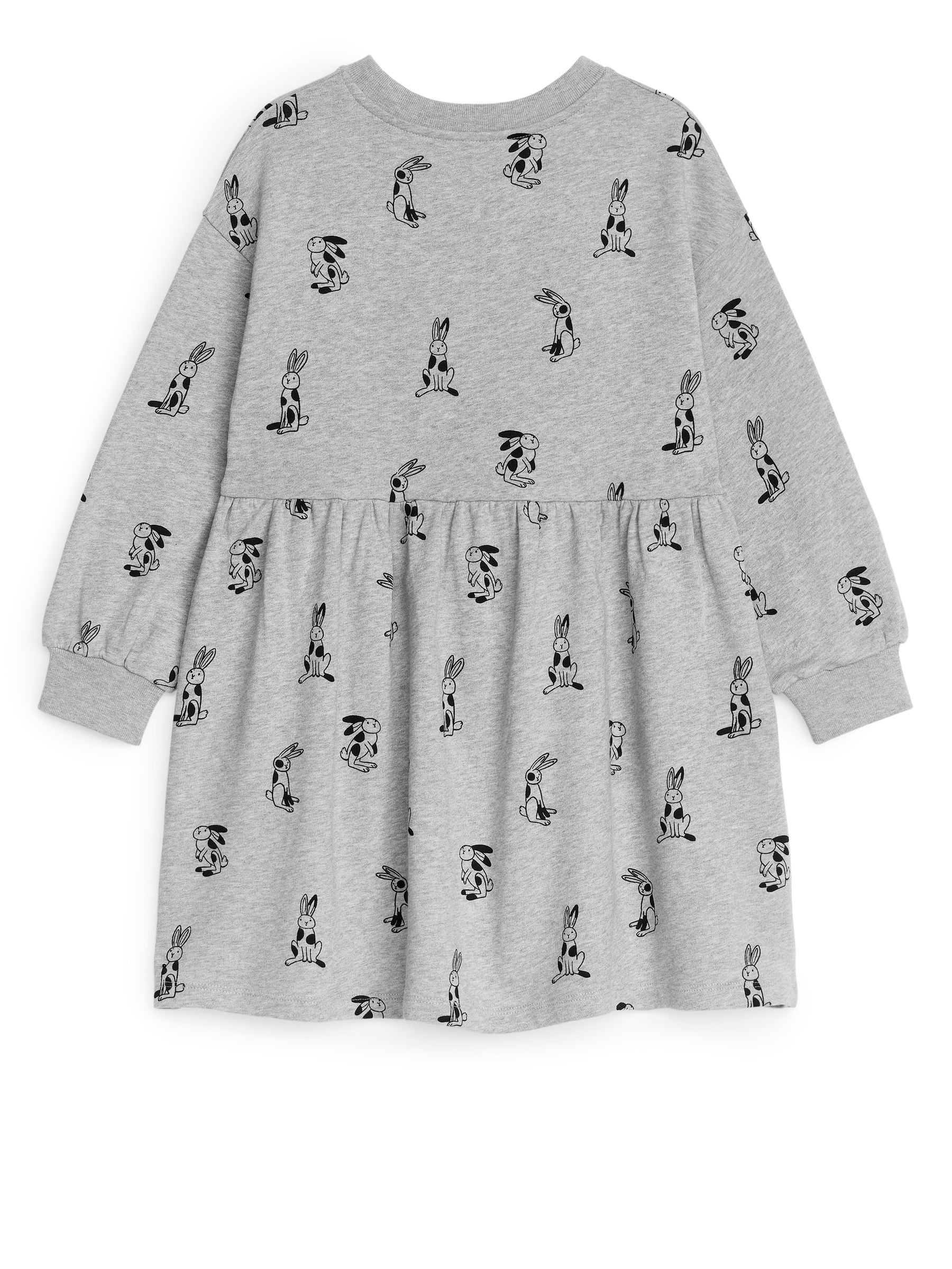 Oversized Sweatshirt Dress - Grey/Rabbit - Oversized - Children - StillMedia/DescriptiveStillLife - 3