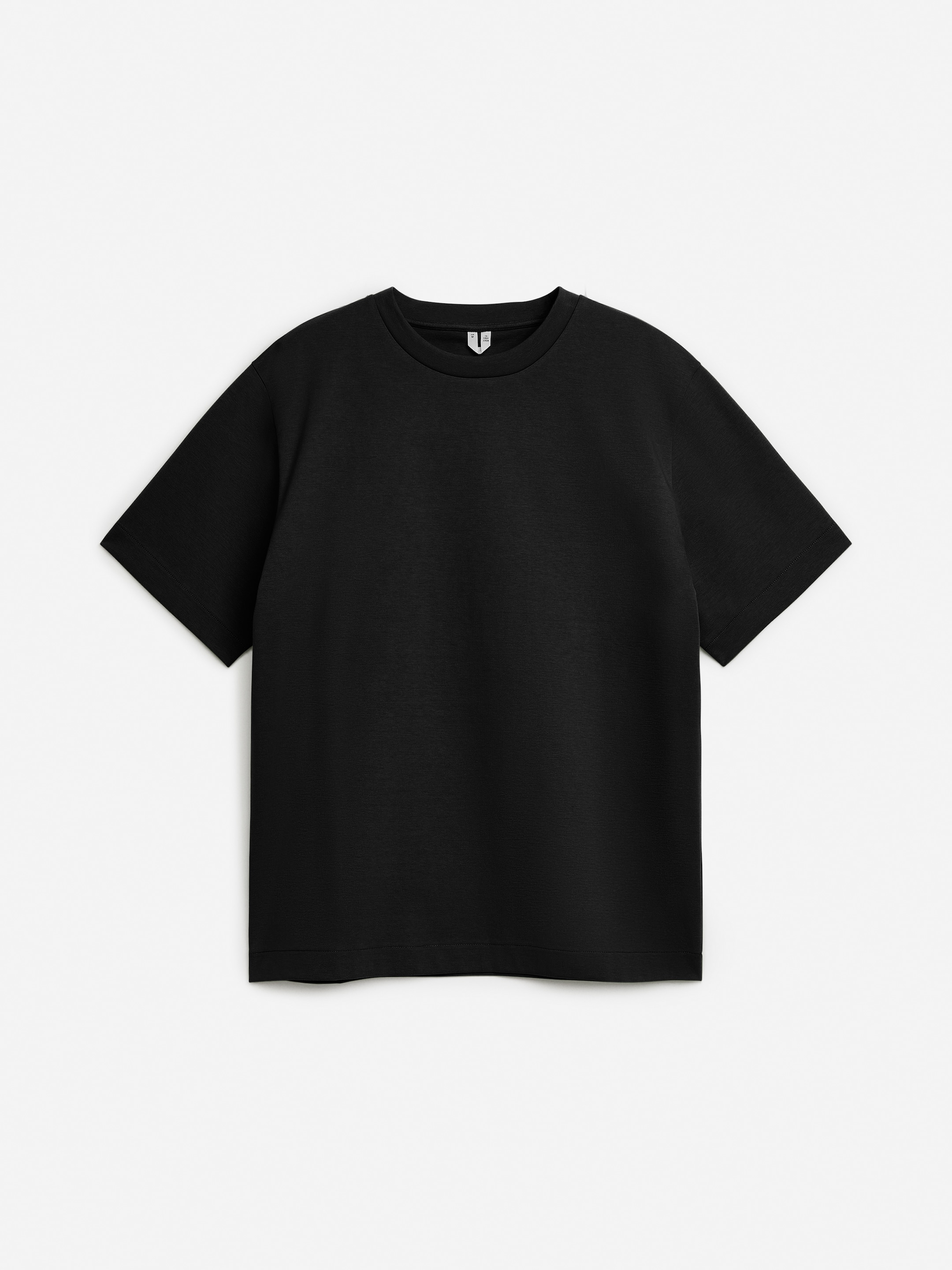 Boxy Interlock T-shirt-#272628-9578
