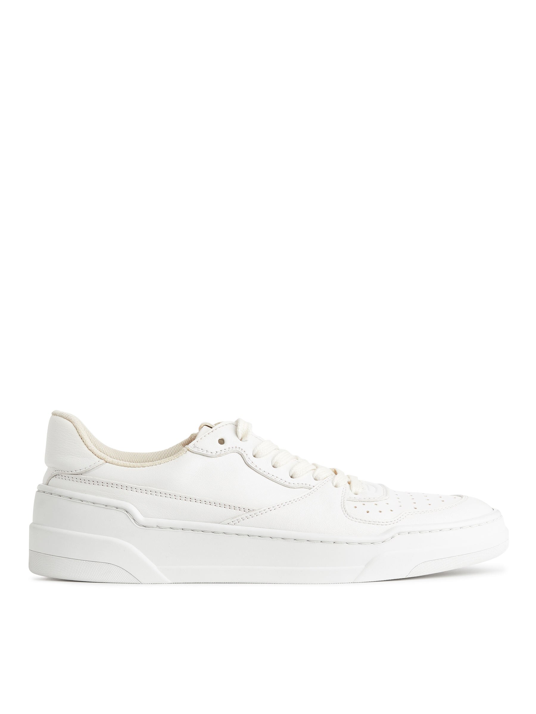 Leather Trainers - White - Men - StillMedia/DescriptiveStillLife - 3