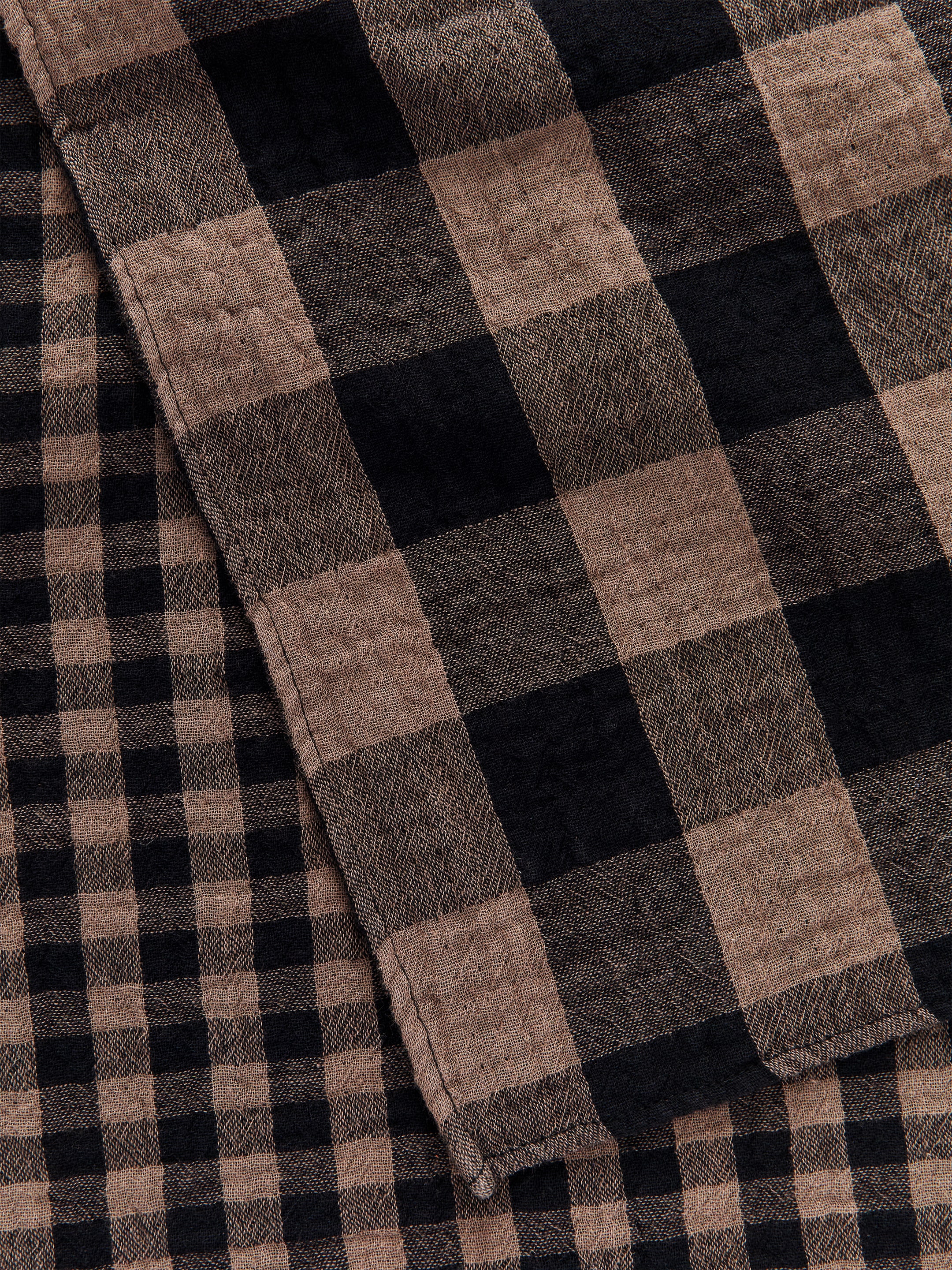 Sciarpa in cotone a quadri - Talpa/Nero - Men - StillMedia/DescriptiveDetail - 1