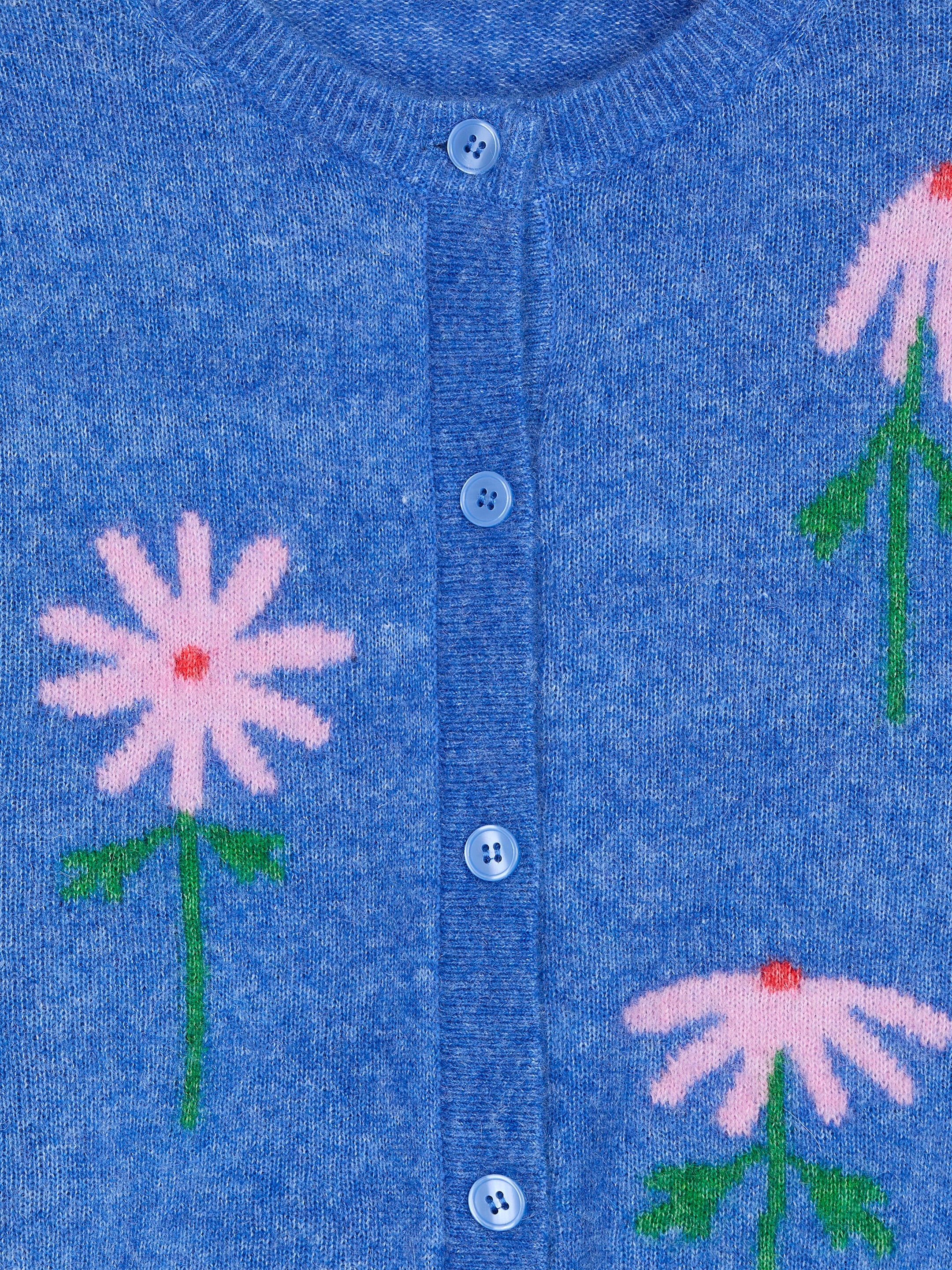 Wool-Alpaca Blend Cardigan - Blue - Regular fit - children - StillMedia/DescriptiveDetail - 2