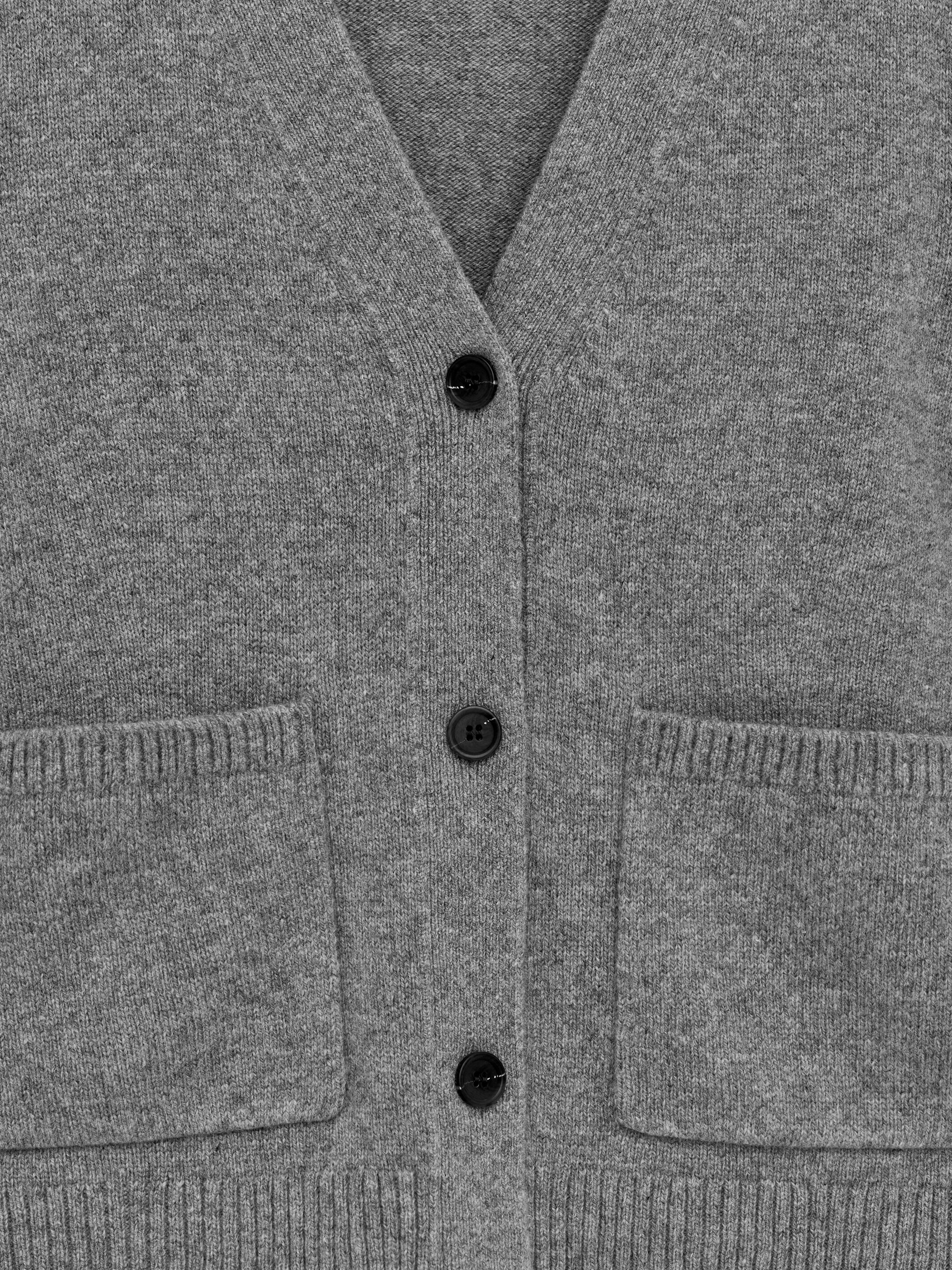 Se større billede: Cardigan i uld - grå - DAME | H&M DK 2