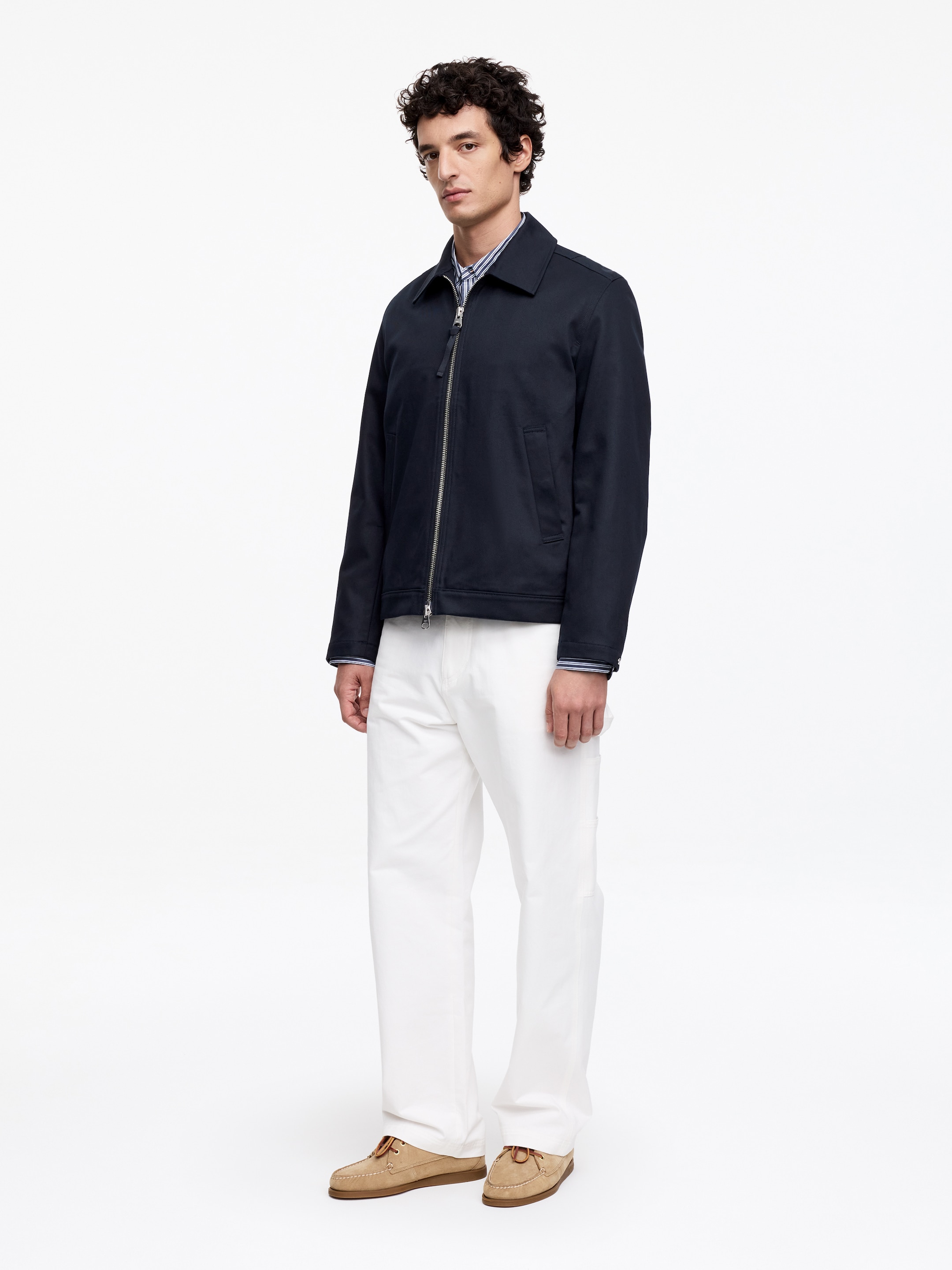 Harrington-Jacke aus Baumwolle - Dunkelblau - Regular Fit - Men - StillMedia/Lookbook - 7