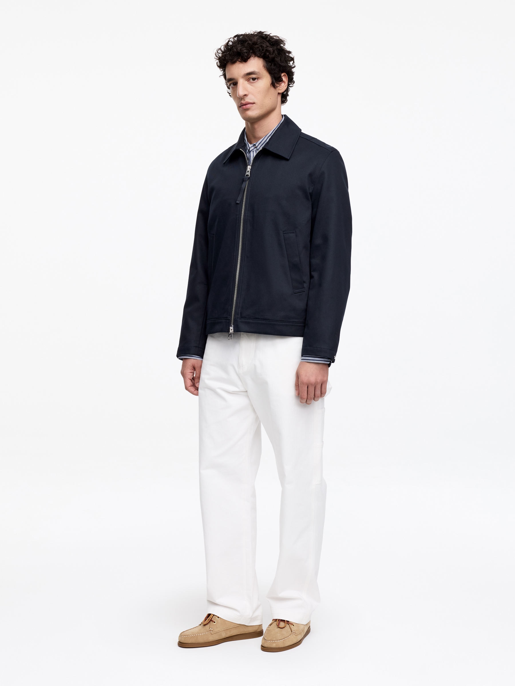 Drizzler Cotton Jacket - Dark Blue - Regular fit - Men - StillMedia/Lookbook - 7