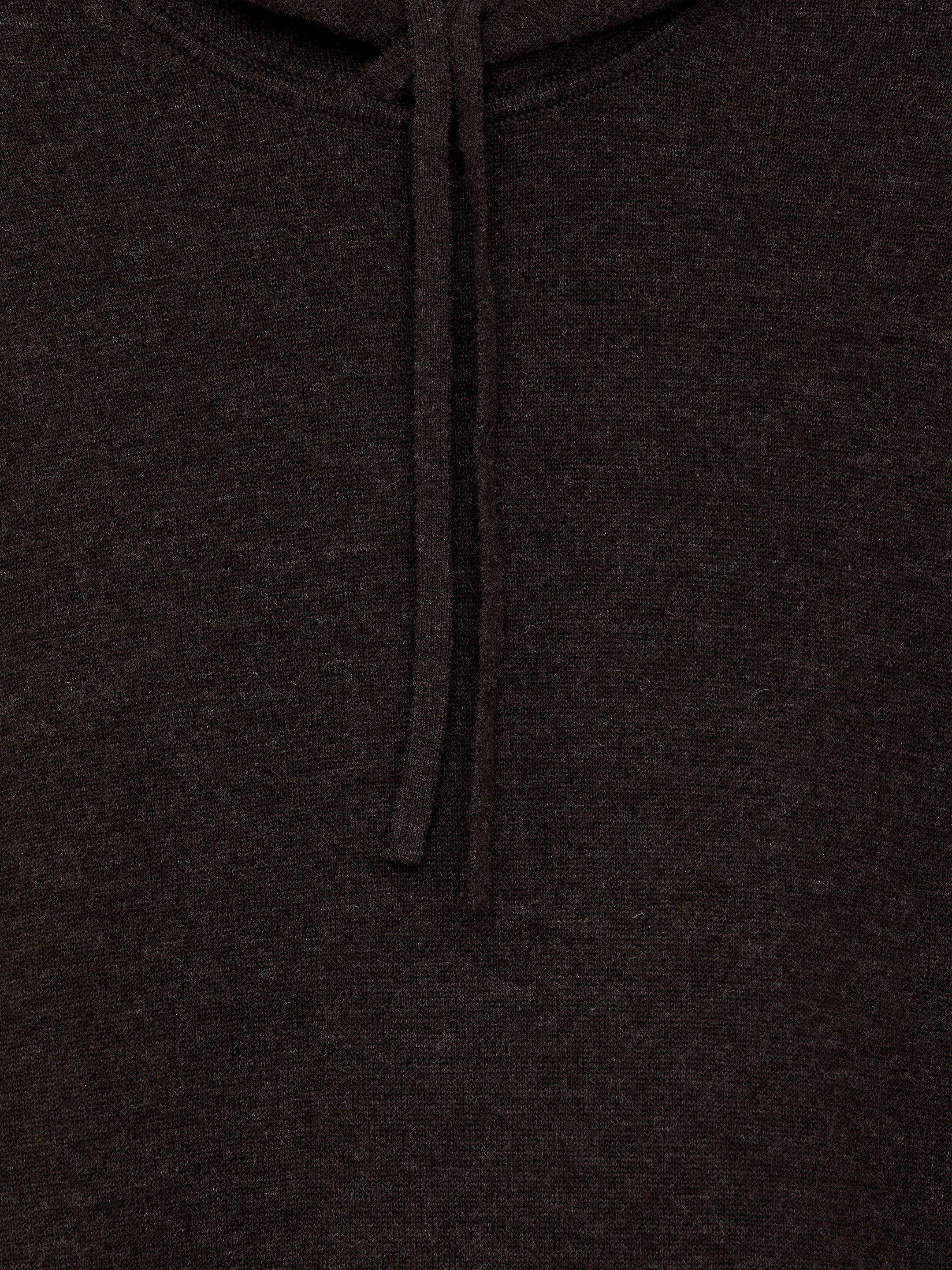 Преглед на по-голямо изображение: Плетен суичър с качулка от вълна и кашмир - Тъмнокафяво - МЪЖЕ | H&M BG 6