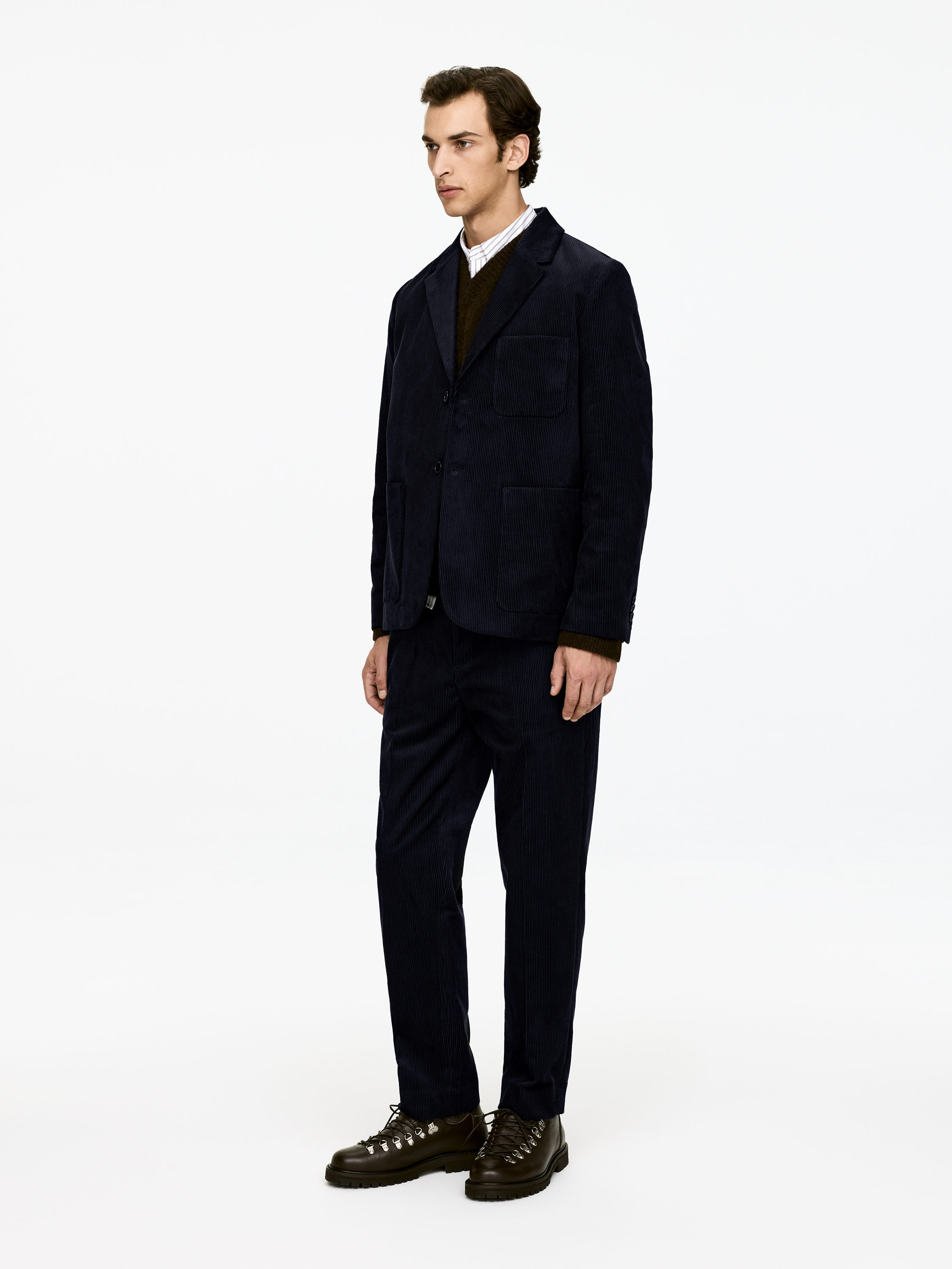 Corduroy Blazer - Dark Blue - Regular fit - Men - StillMedia/Lookbook - 9