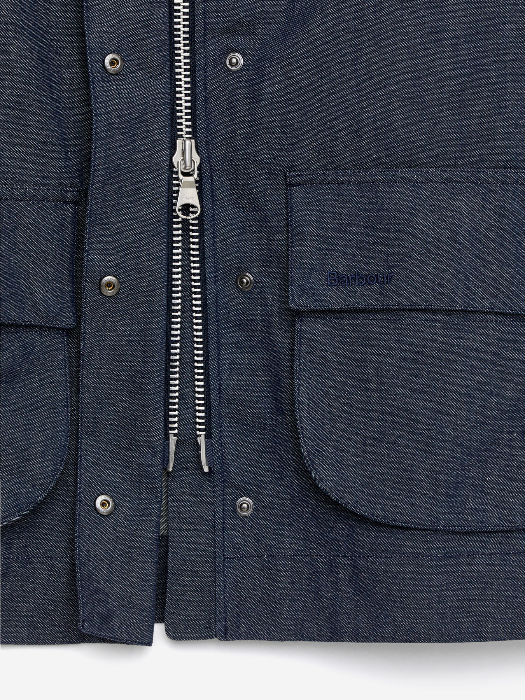 ARKET and Barbour vaxad jeansjacka - Blå - Regular fit - Women - StillMedia/DescriptiveDetail - 2