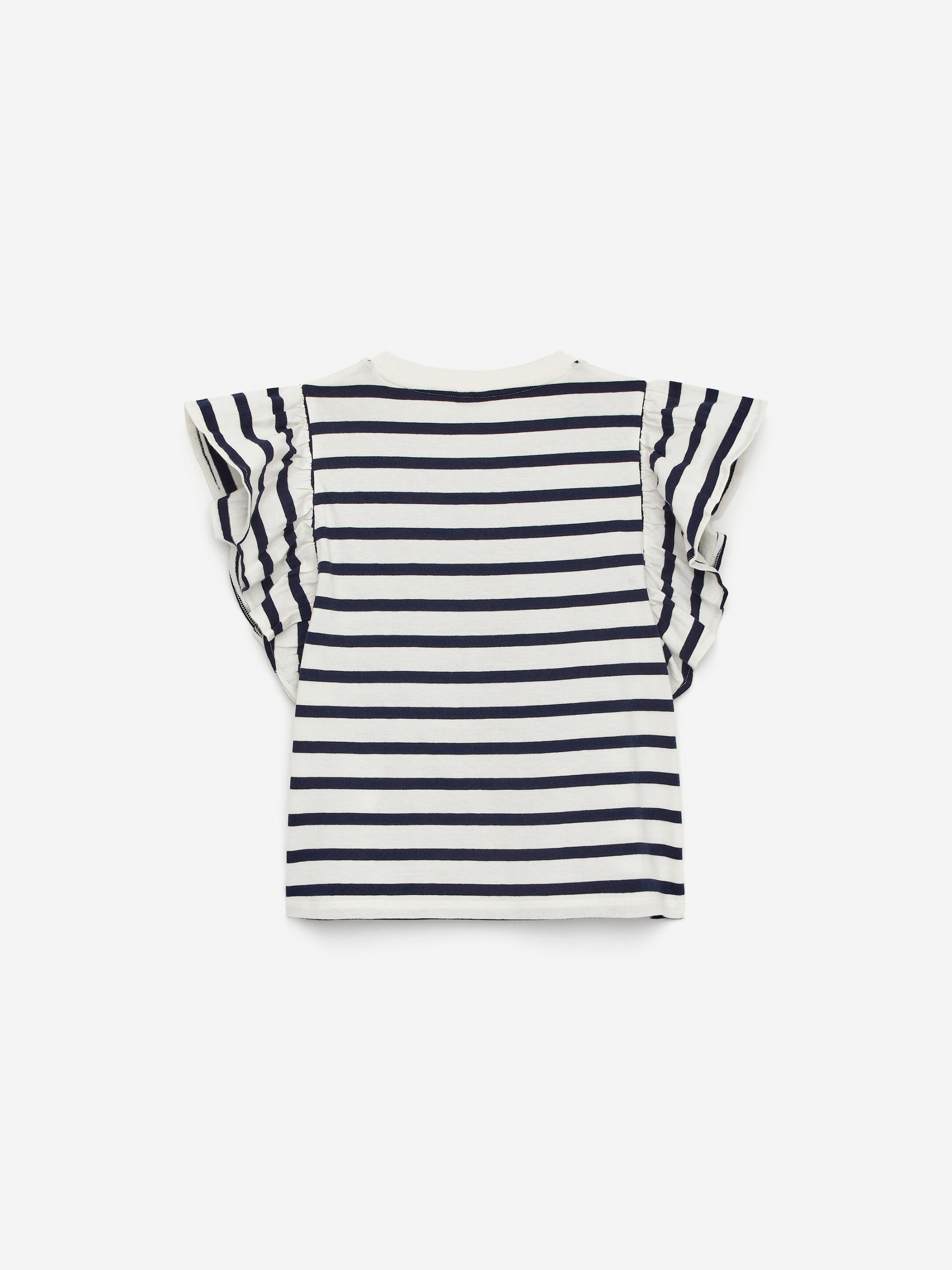 Größeres Bild anzeigen: Oberteil mit Volants  - Dunkelblau/Weiß - Kids | H&M AT 2