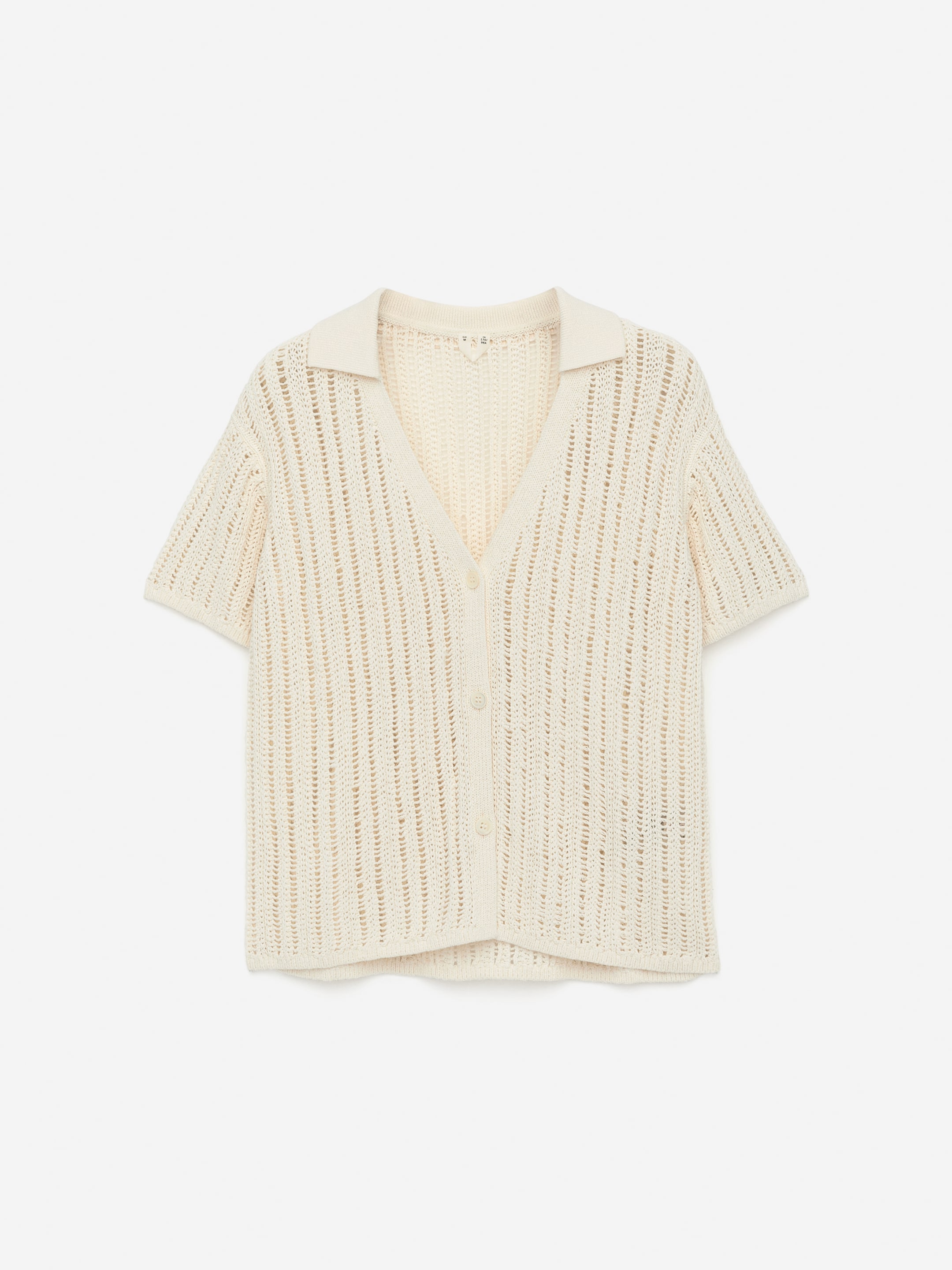 Open-Knit Top-#F4F3E9-15241