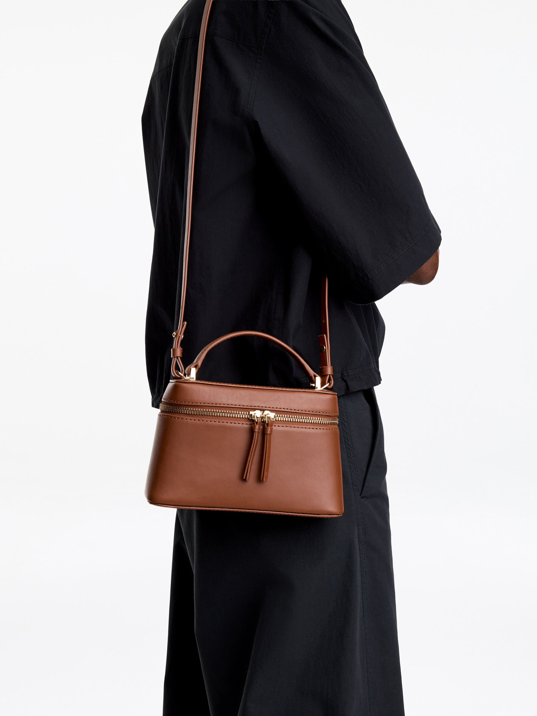 Borsa a tracolla in pelle - Marrone - Women - StillMedia/Lookbook - 6