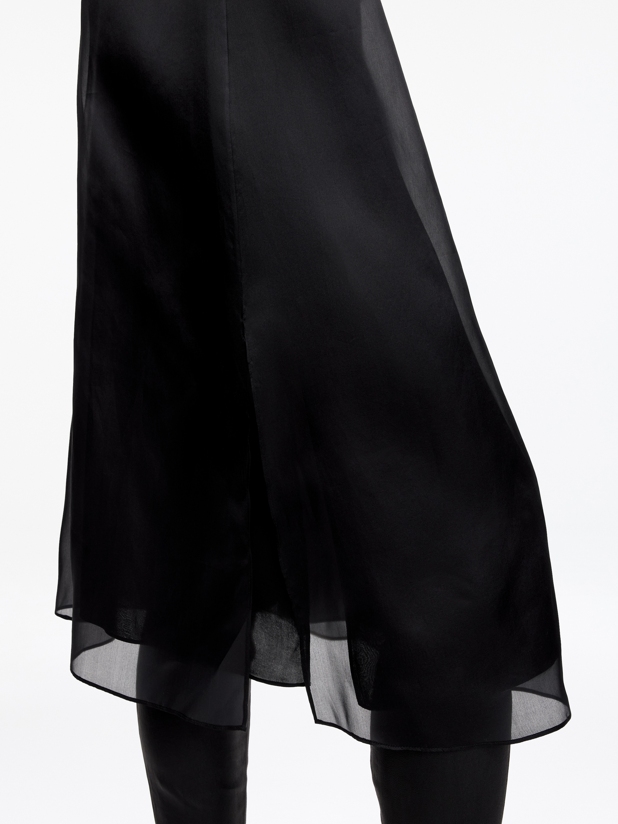 Silk Organza Dress - Black - Regular fit - women - StillMedia/Lookbook - 4