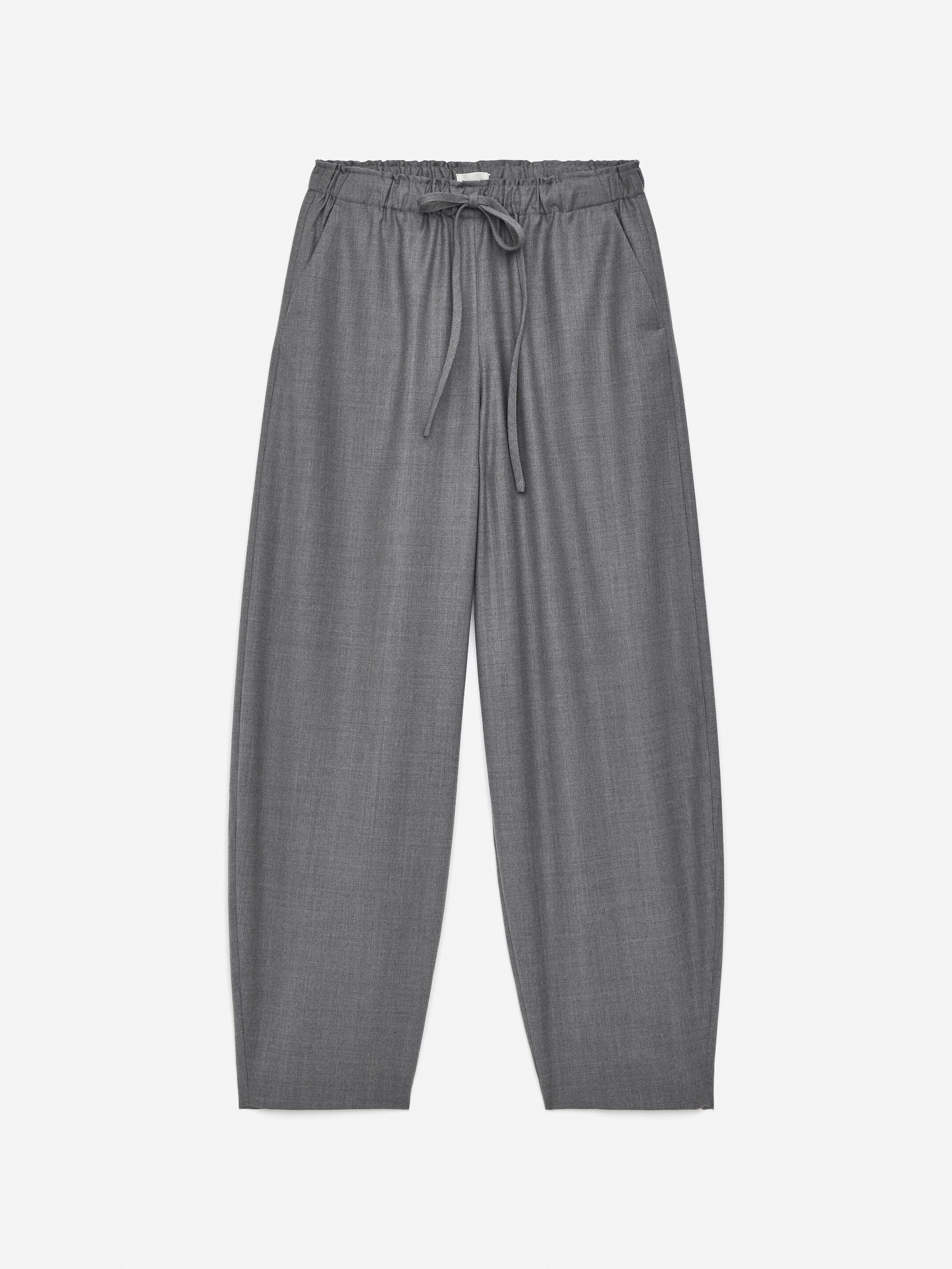 Se større billede: Bukser i flonel med snører - Mørkegrå - DAME | H&M DK 5