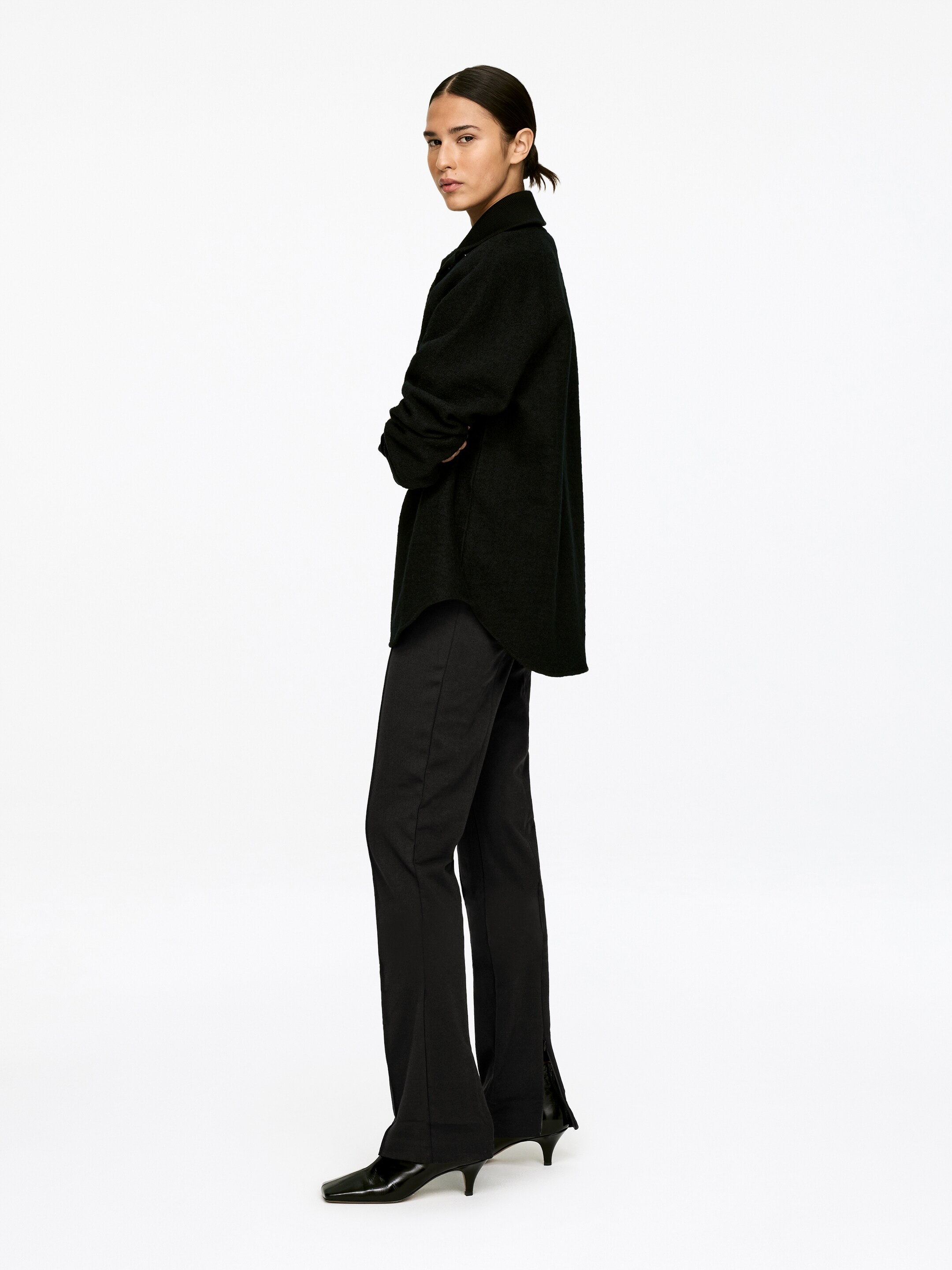 Ingrandisci l'immagine: Stretch Zip-Detail Trousers - Black - DONNA | H&M CH 4