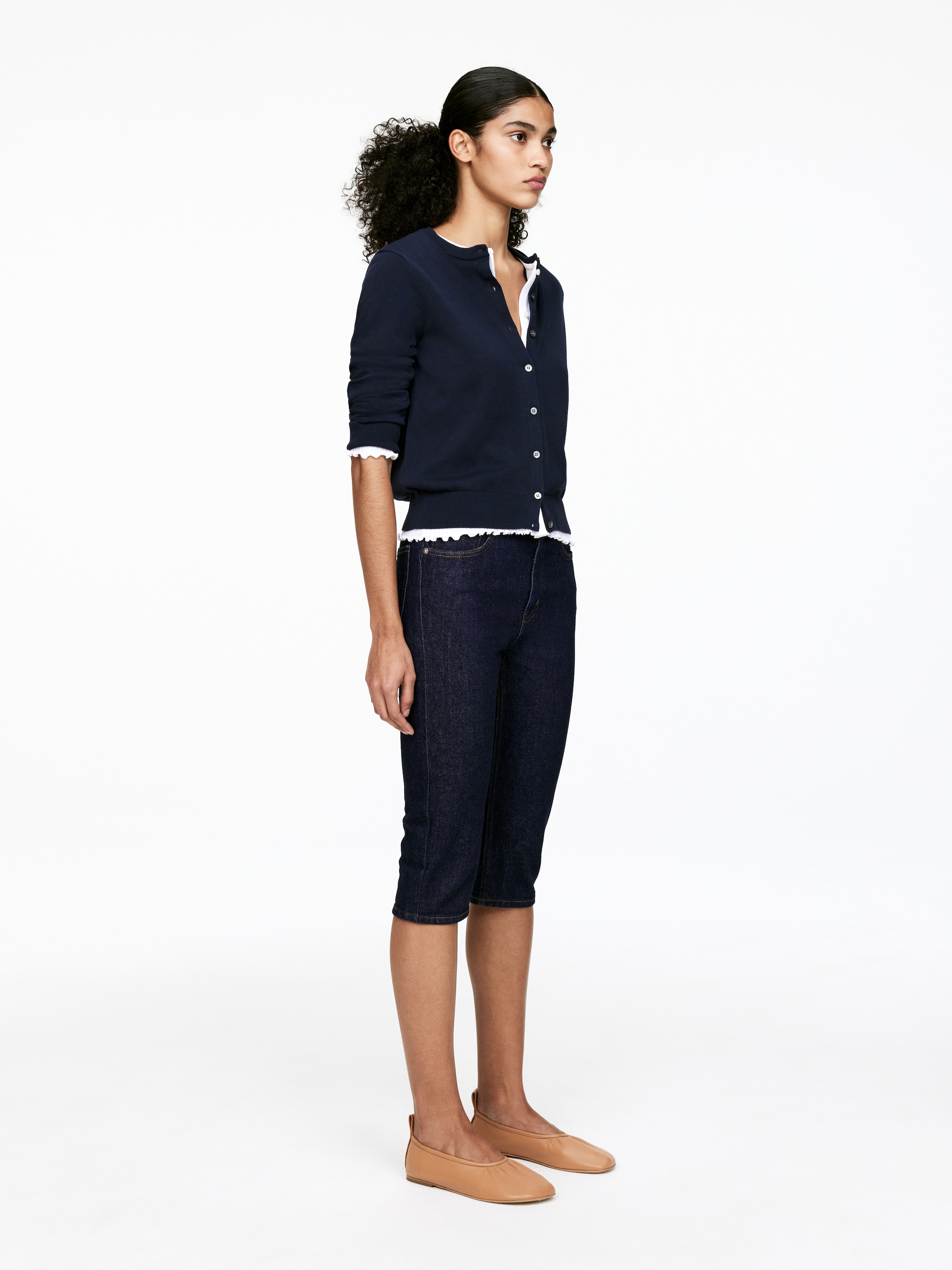 Grösseres Bild ansehen: Strickjacke aus Baumwolle - Dunkelblau - DAMEN | H&M CH 4