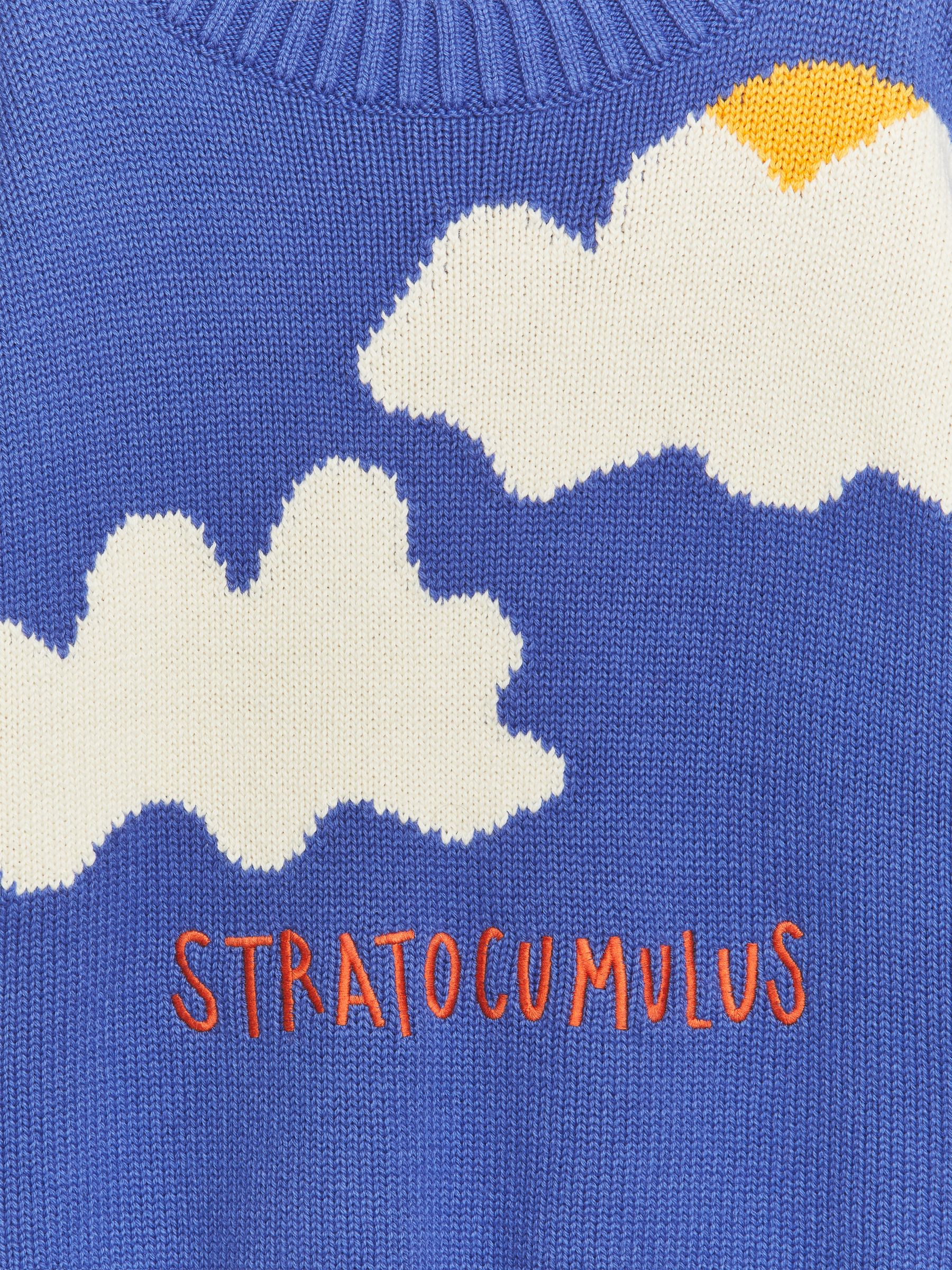 Intarsia Knitted Jumper - Bright Blue/Cloud - Corte relajado - Children - StillMedia/DescriptiveDetail - 1